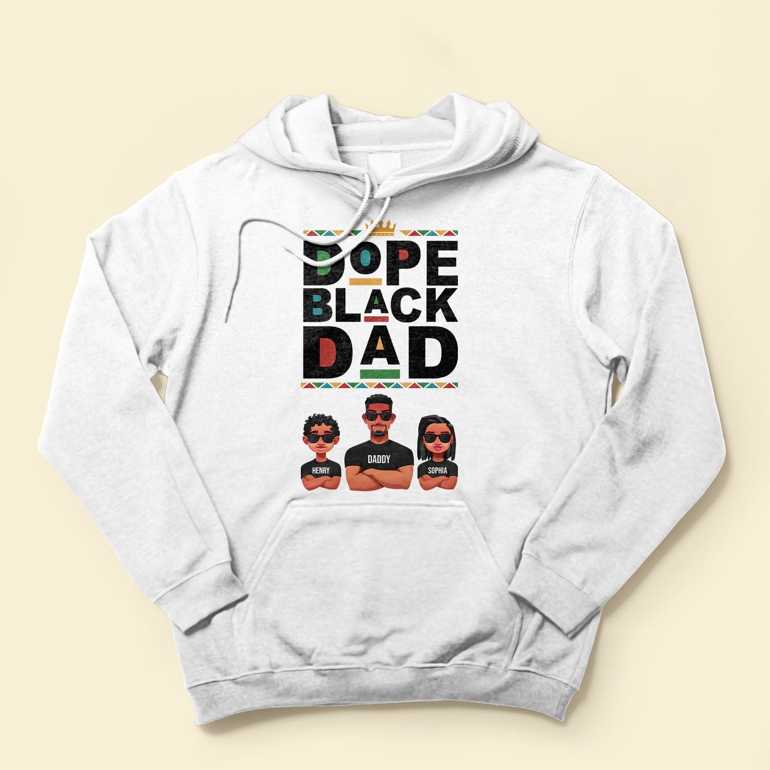 Dope Black Dad - Personalized Shirt