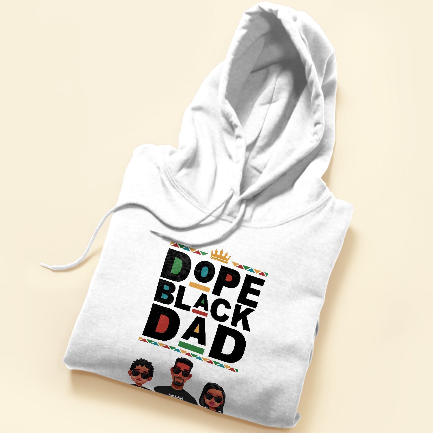 Dope Black Dad - Personalized Shirt