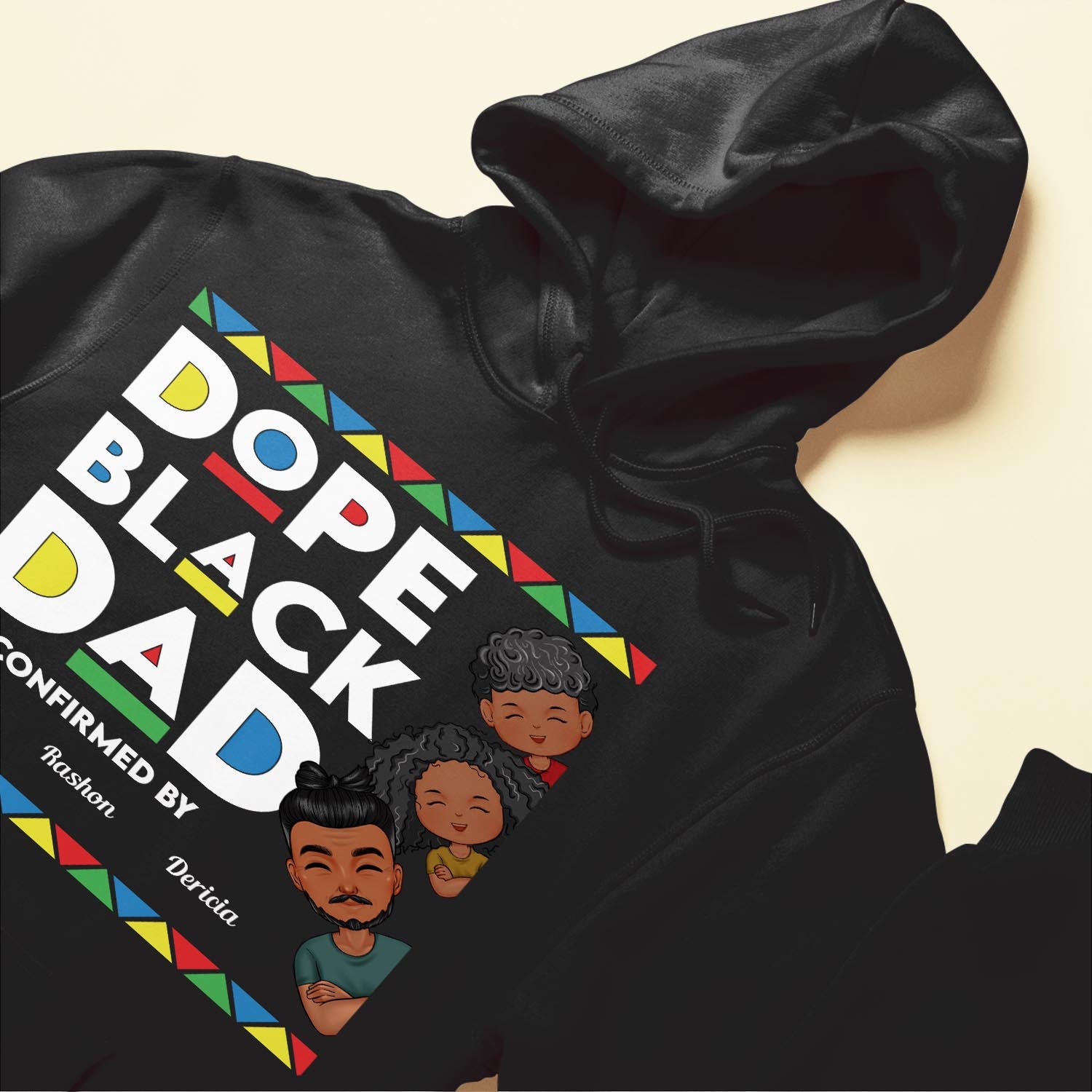 Dope Black Dad - Personalized Shirt