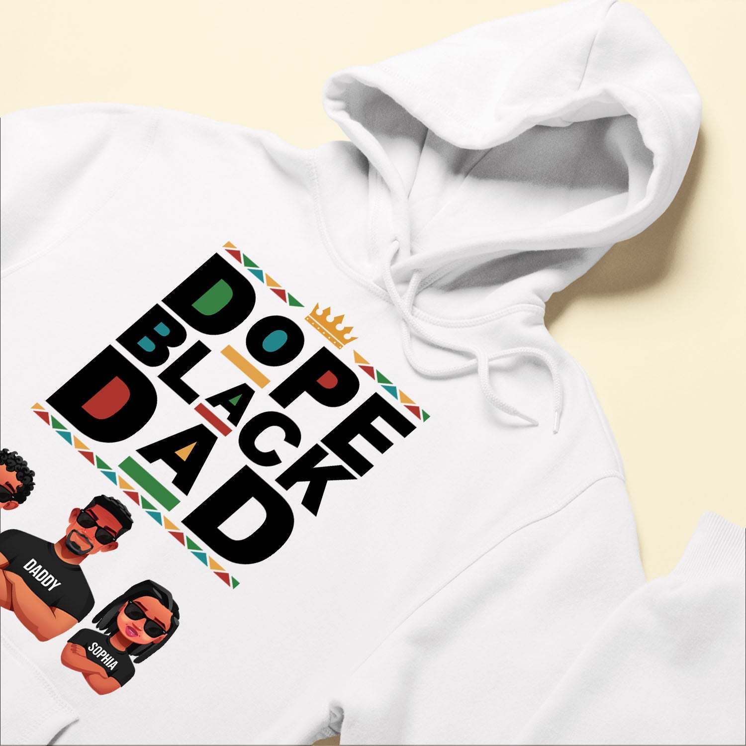 Dope Black Dad - Personalized Shirt