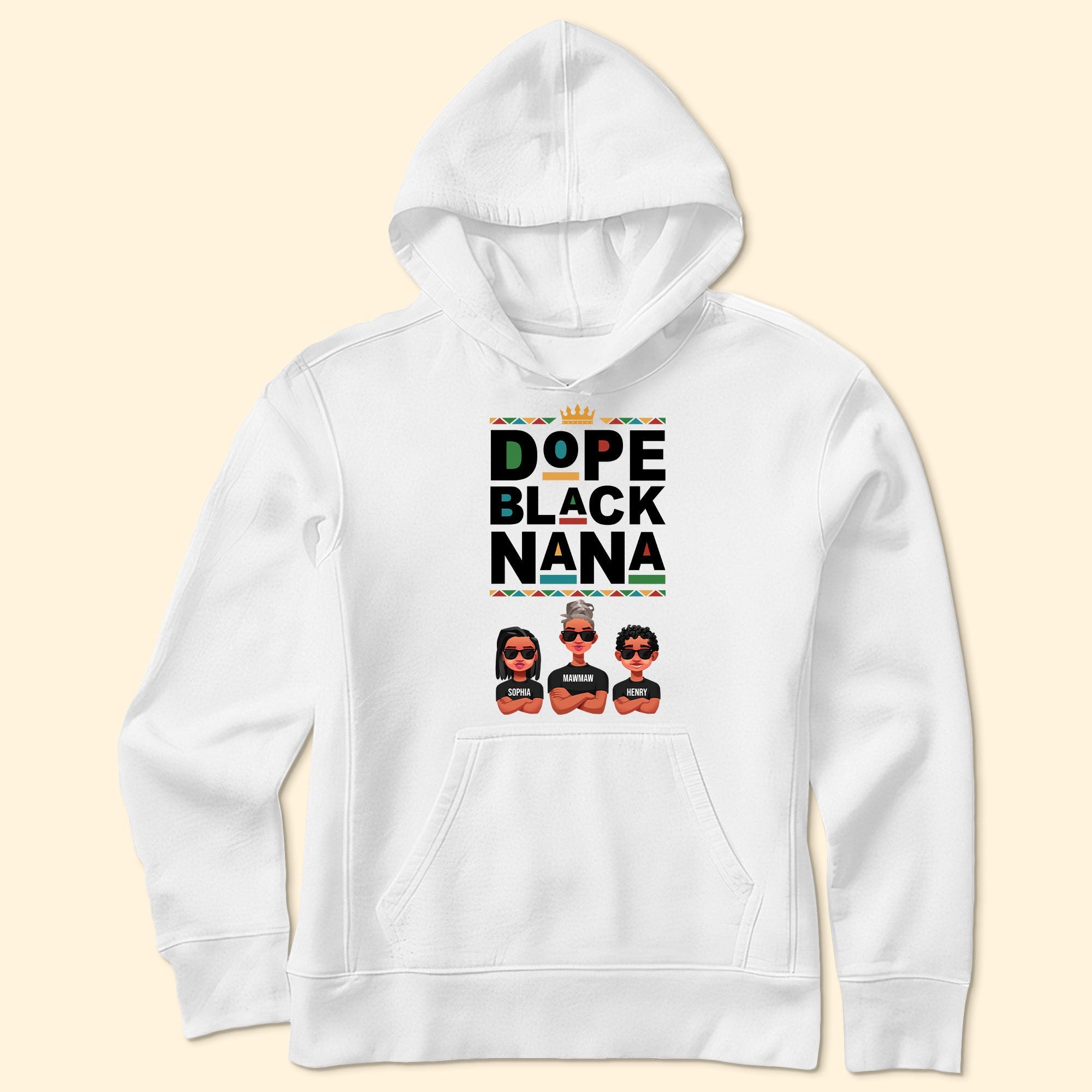 Dope Black Grandparents - Personalized Shirt