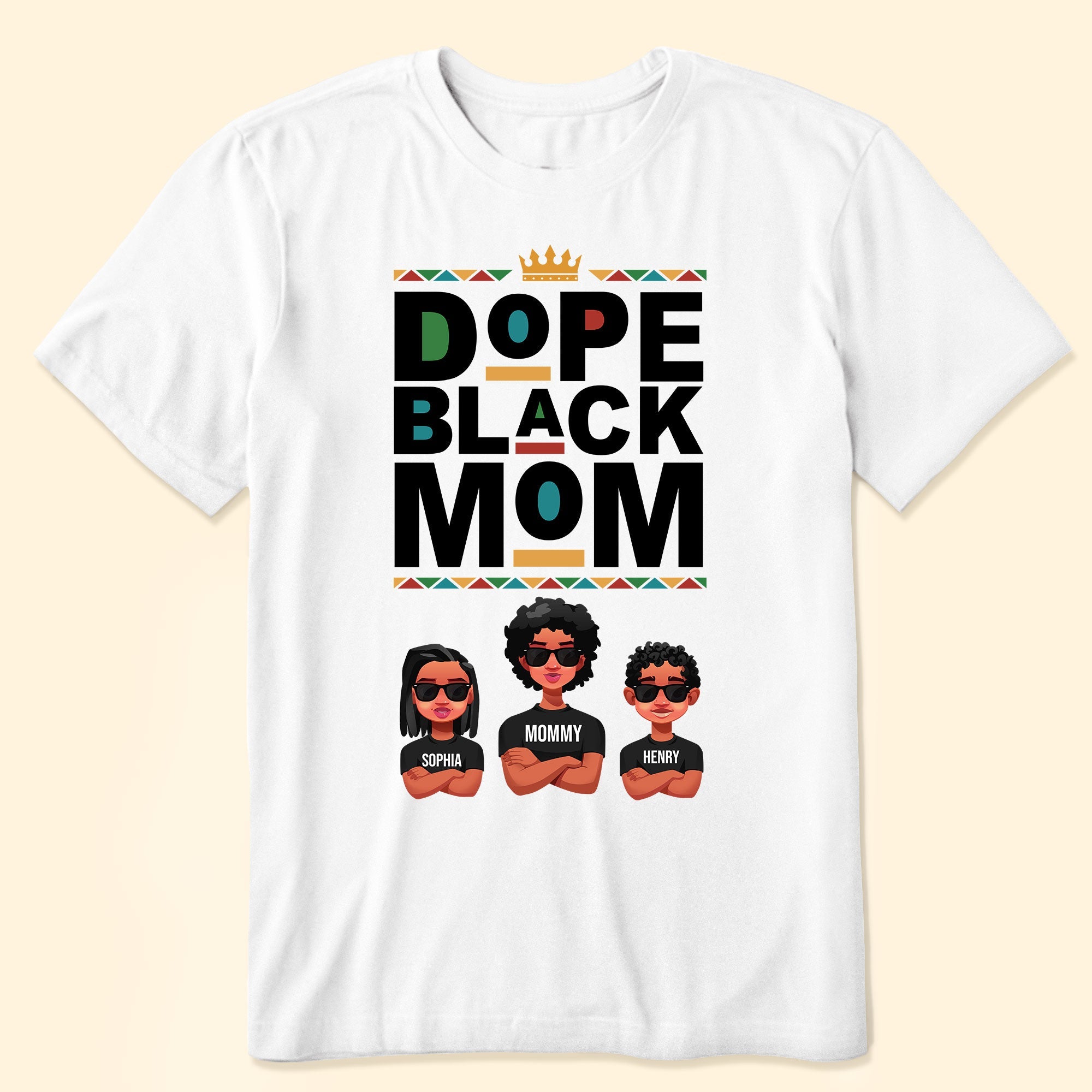 Dope Black Mom - Personalized Shirt