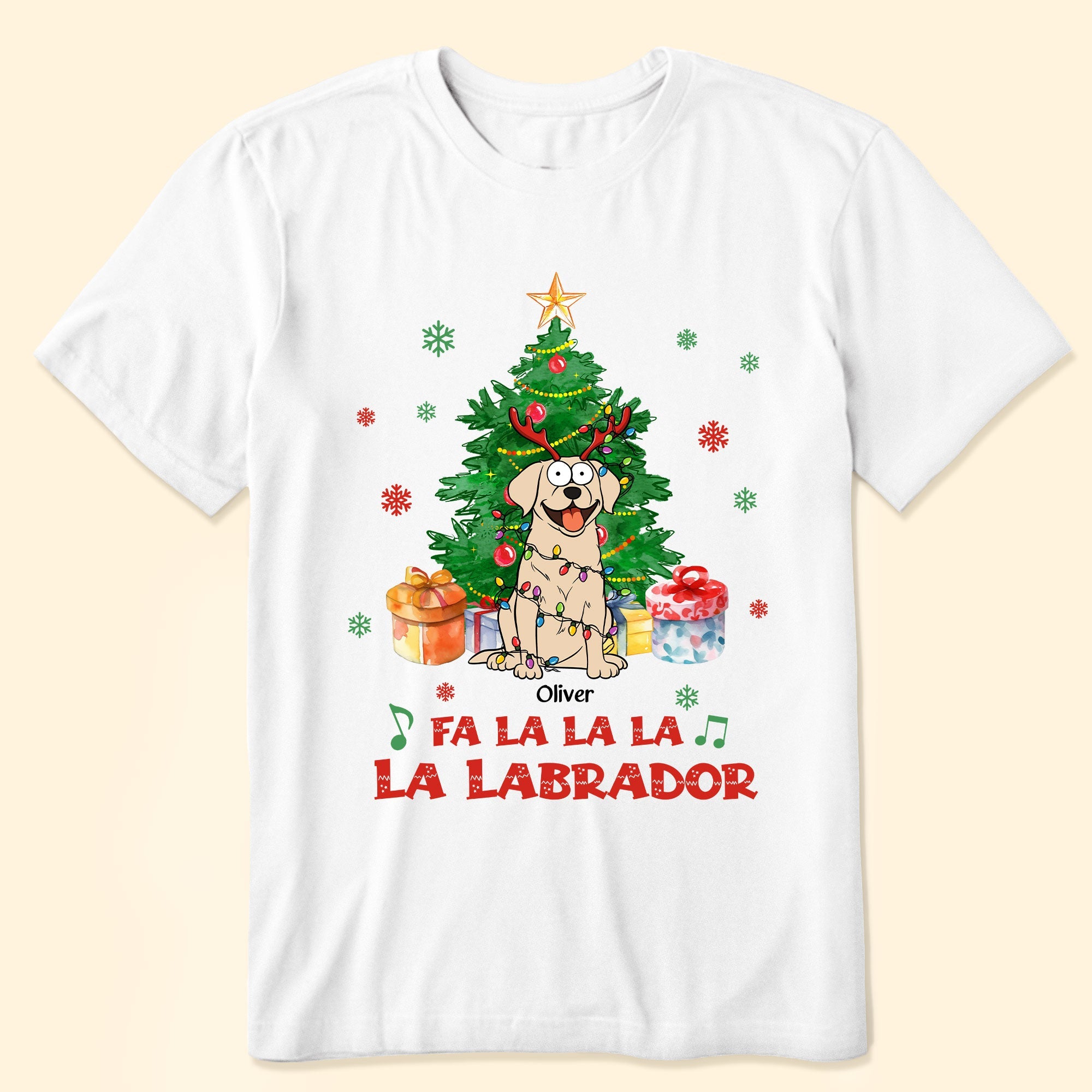 Fa La La La La Labrador - Personalized Shirt