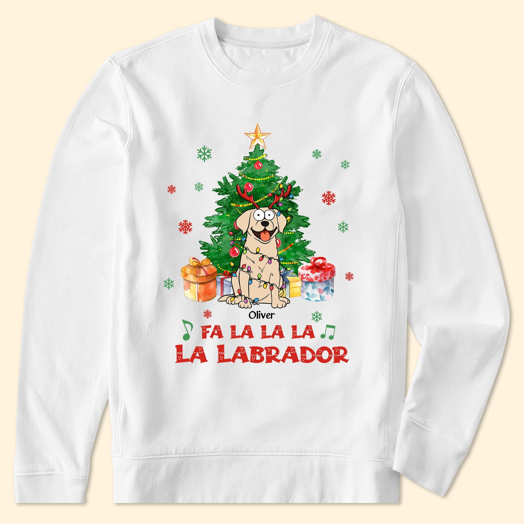 Fa La La La La Labrador - Personalized Shirt