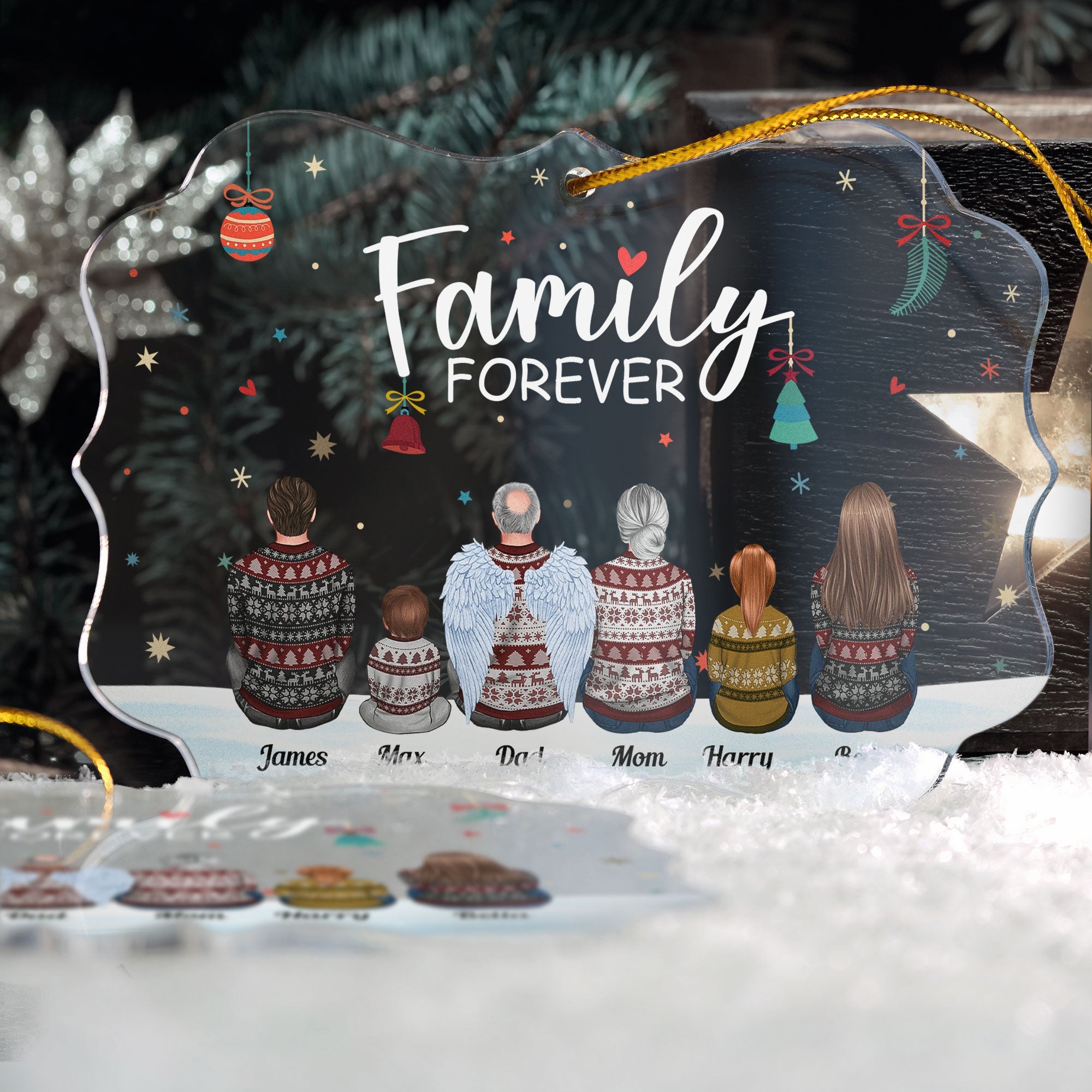 Family Forever - Personalized Family Ornament