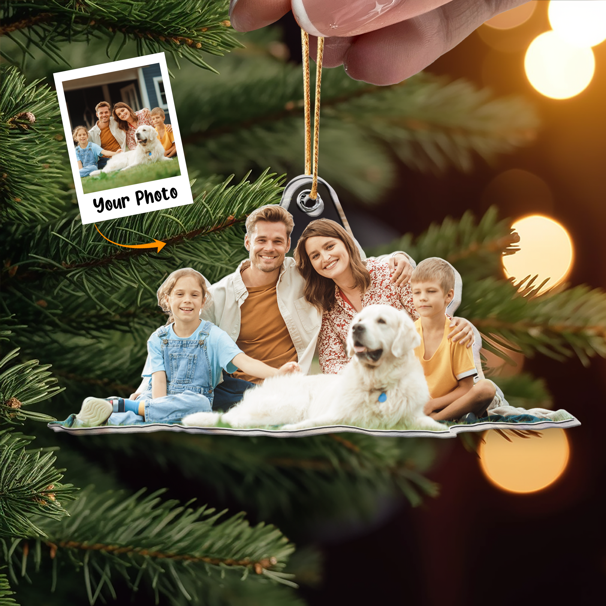 Family Gift - Personalized Family Photo Ornament