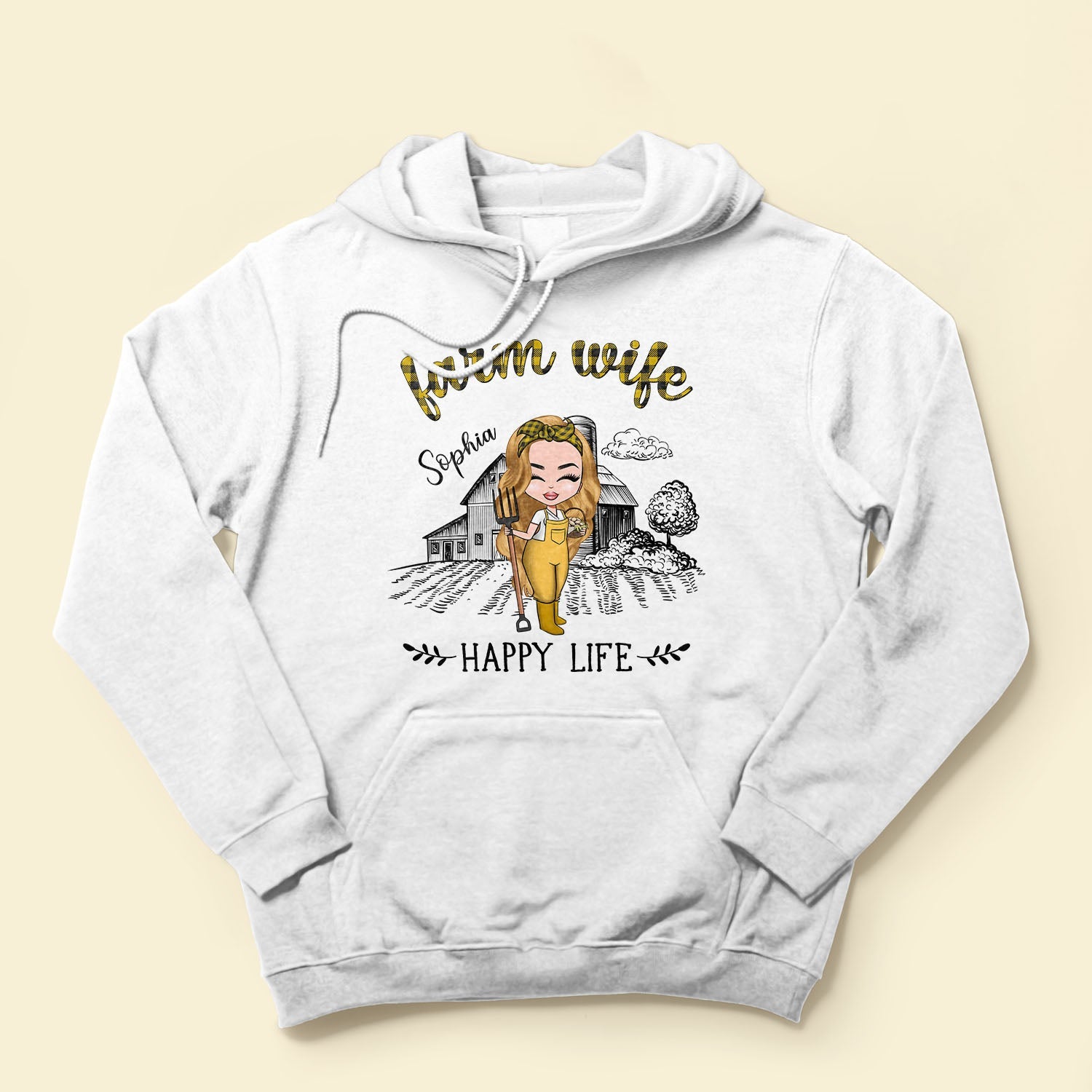 Farm Wife, Happy Life - Personalized Shirt - Birthday Gift For Farmer, Farm Lady