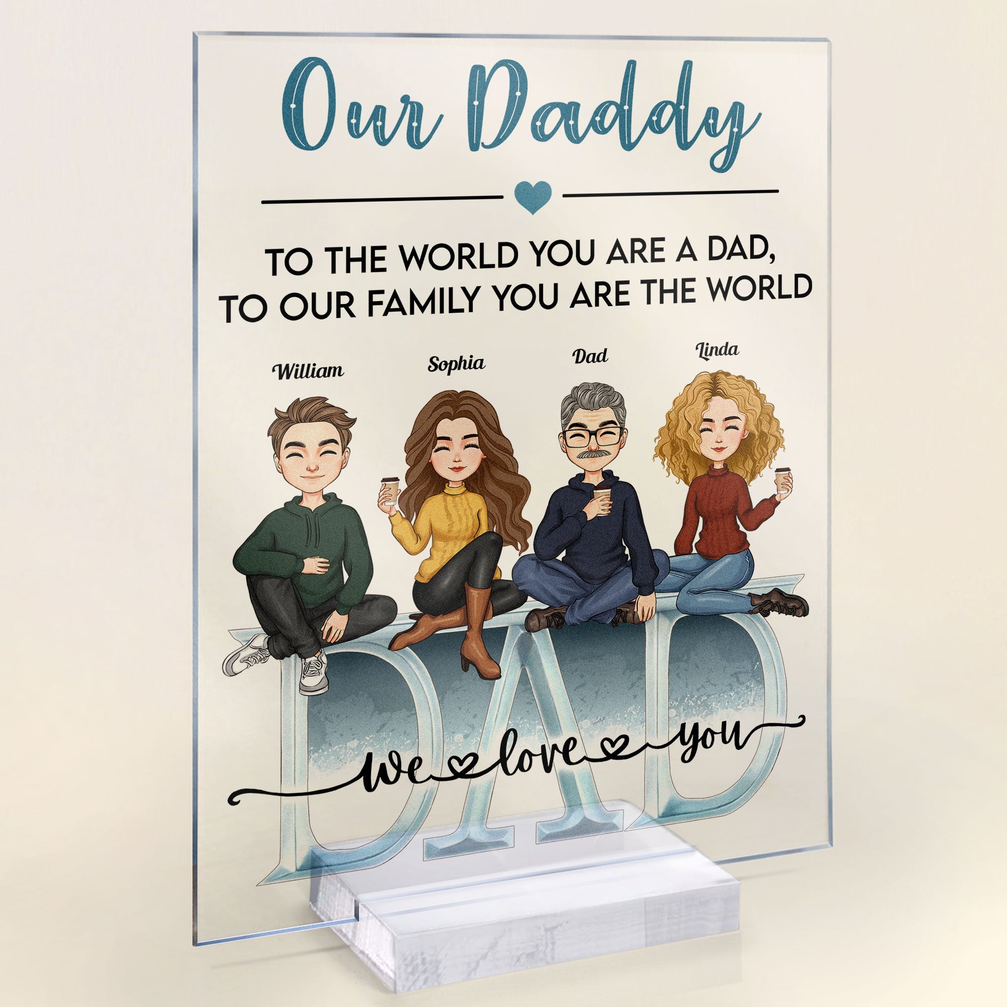 Father’s Day Gift For Dad - Personalized Acrylic Plaque