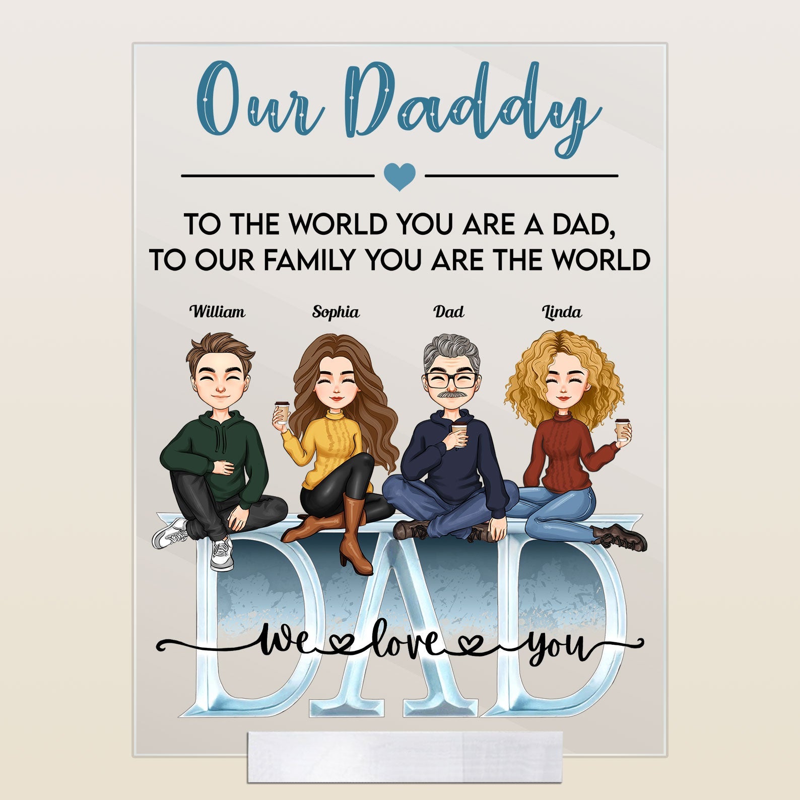 Father’s Day Gift For Dad - Personalized Acrylic Plaque