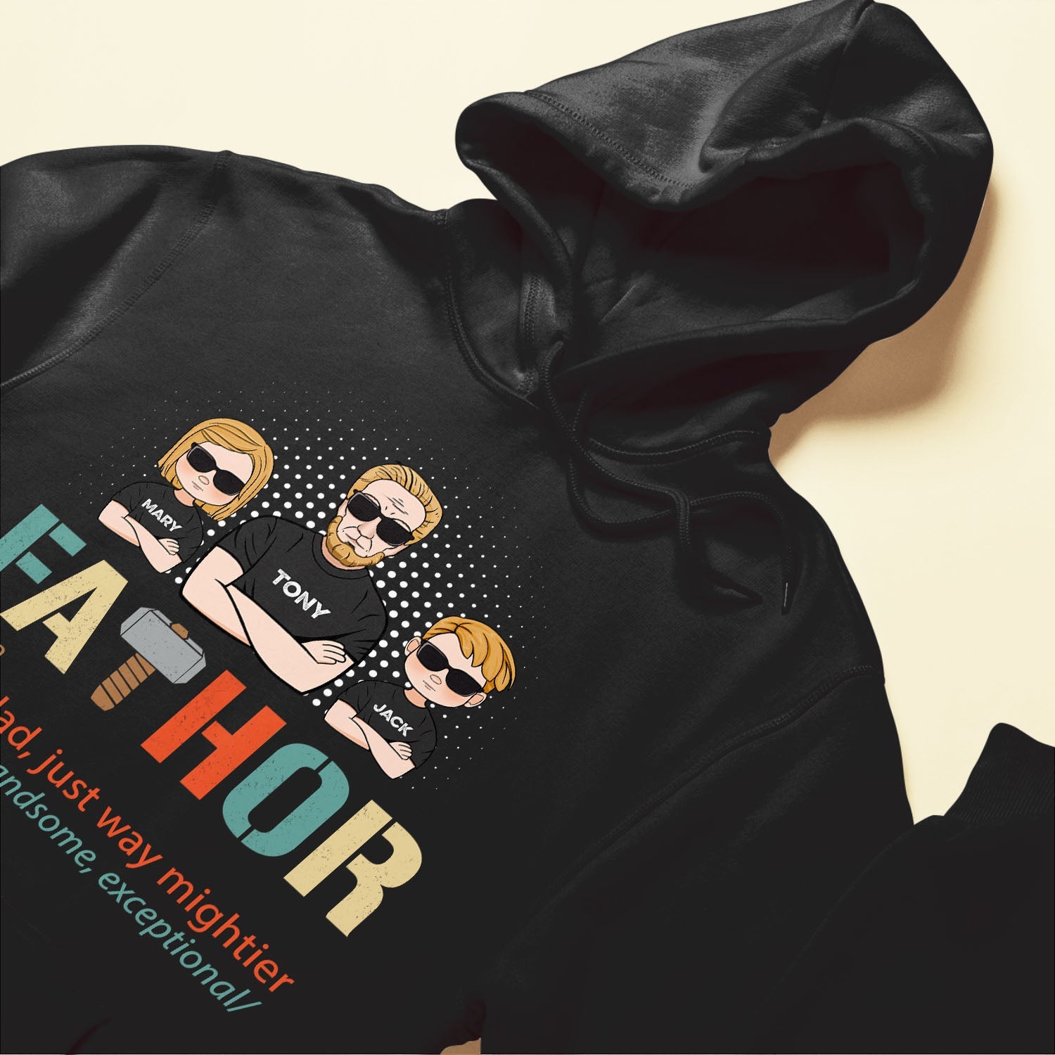 Fathor - Mightier Dad - Personalized Shirt - Birthday, Father's Day Gift For Father, Dad, Papa