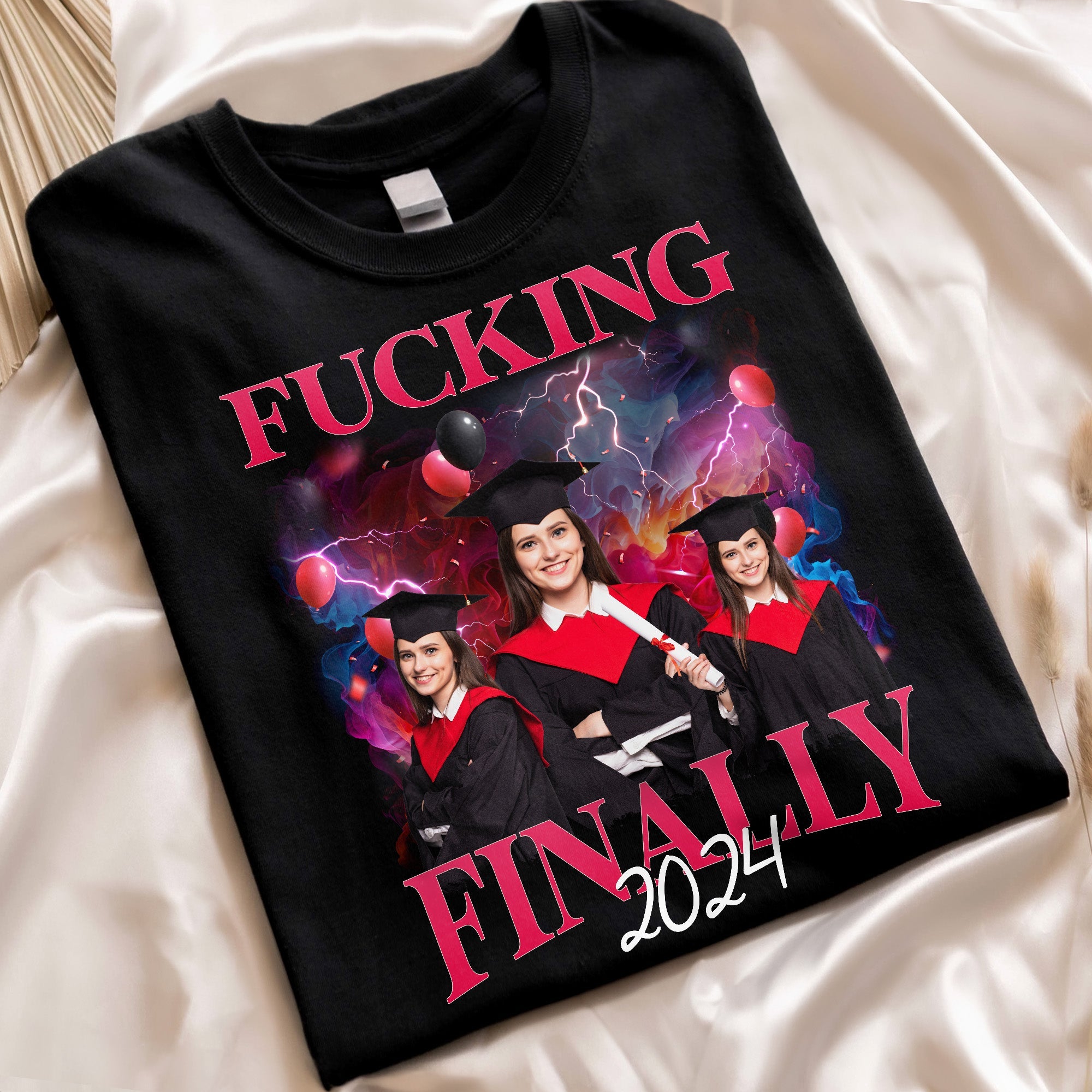 F*cking Finally Graduation - Personalized Photo Shirt