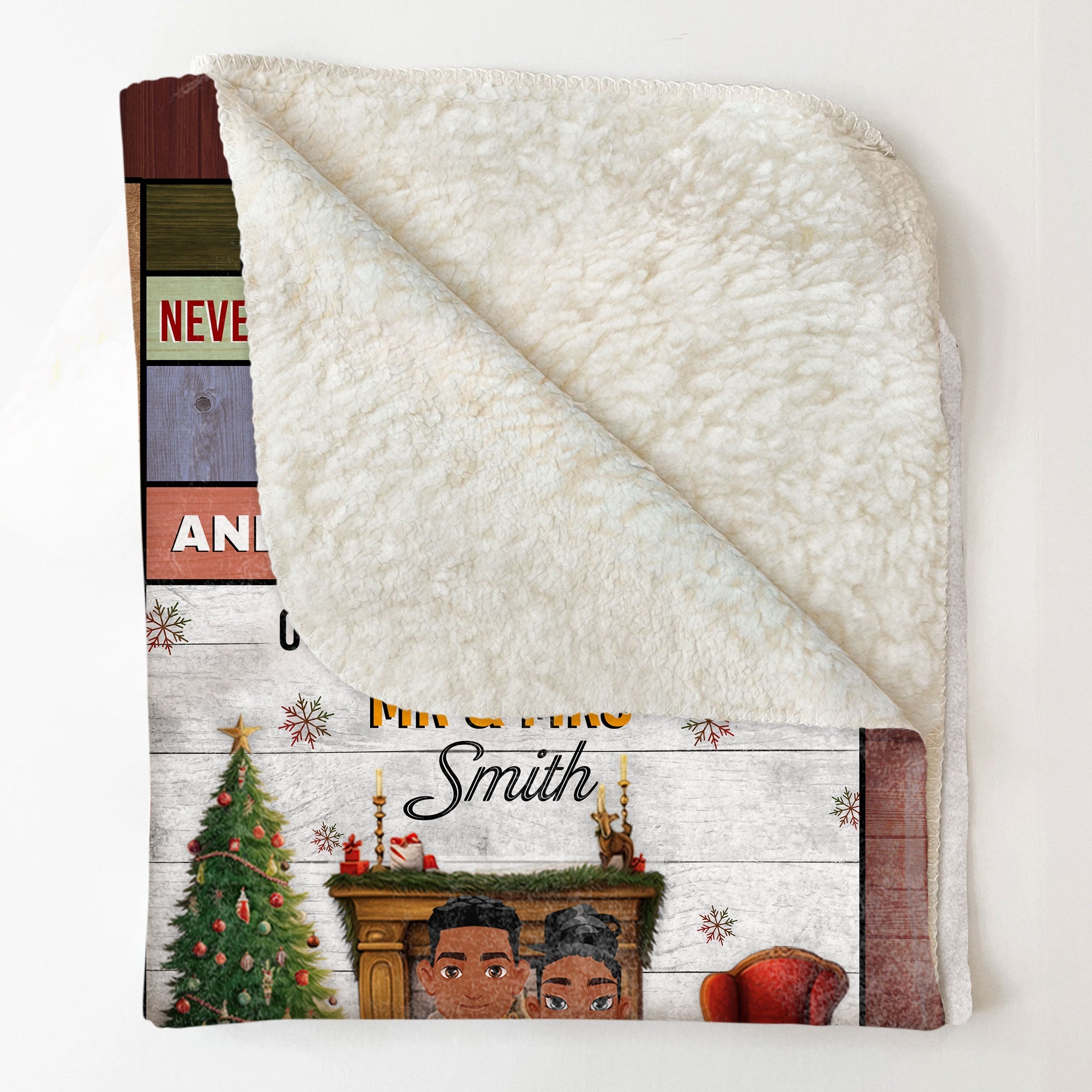 First Christmas As Mr & Mrs - Personalized Blanket