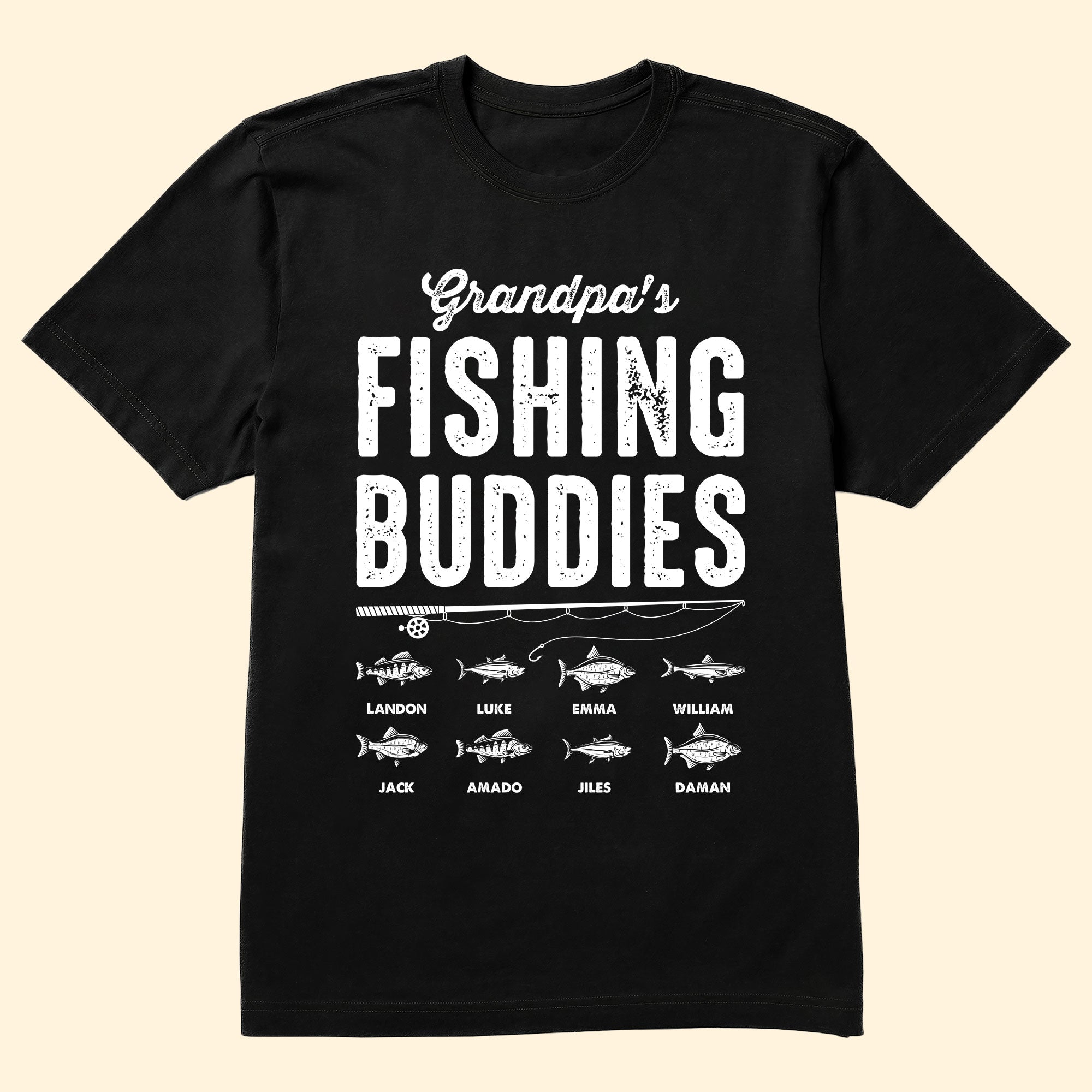 Fishing Buddies Gift For Grandpa Dad Father's Day Birthday Gift - Personalized Shirt