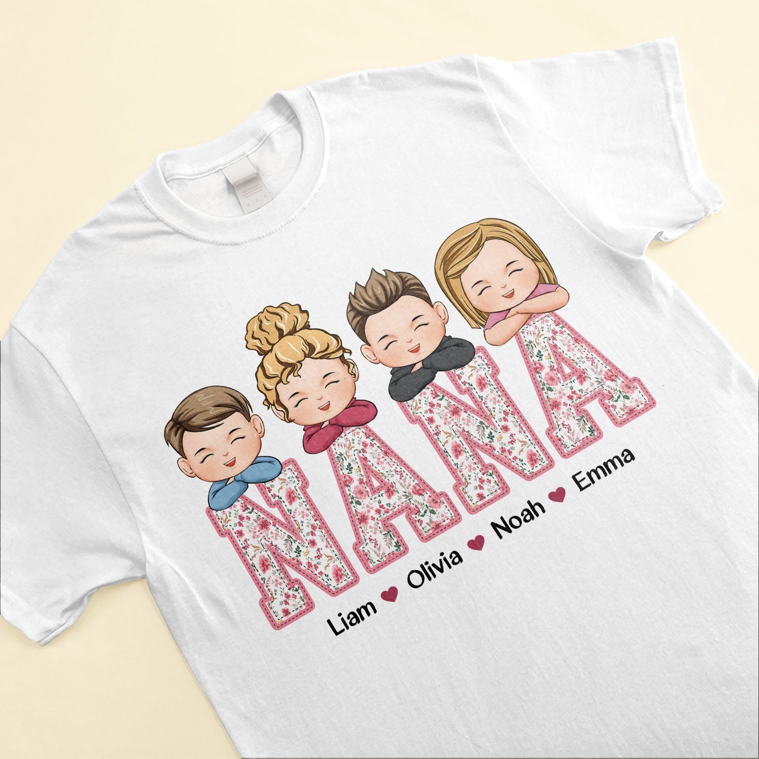 Floral Nana - Personalized Shirt