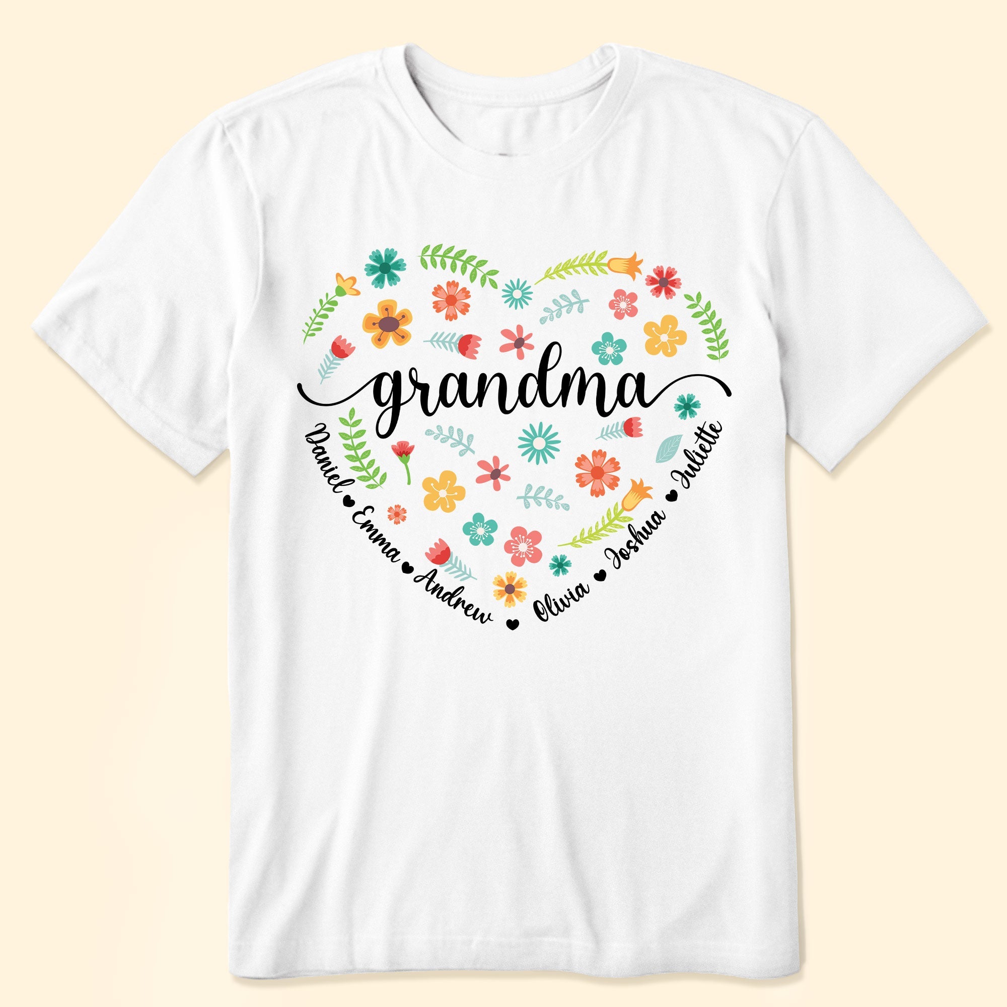 Flower Grandma - Personalized Shirt