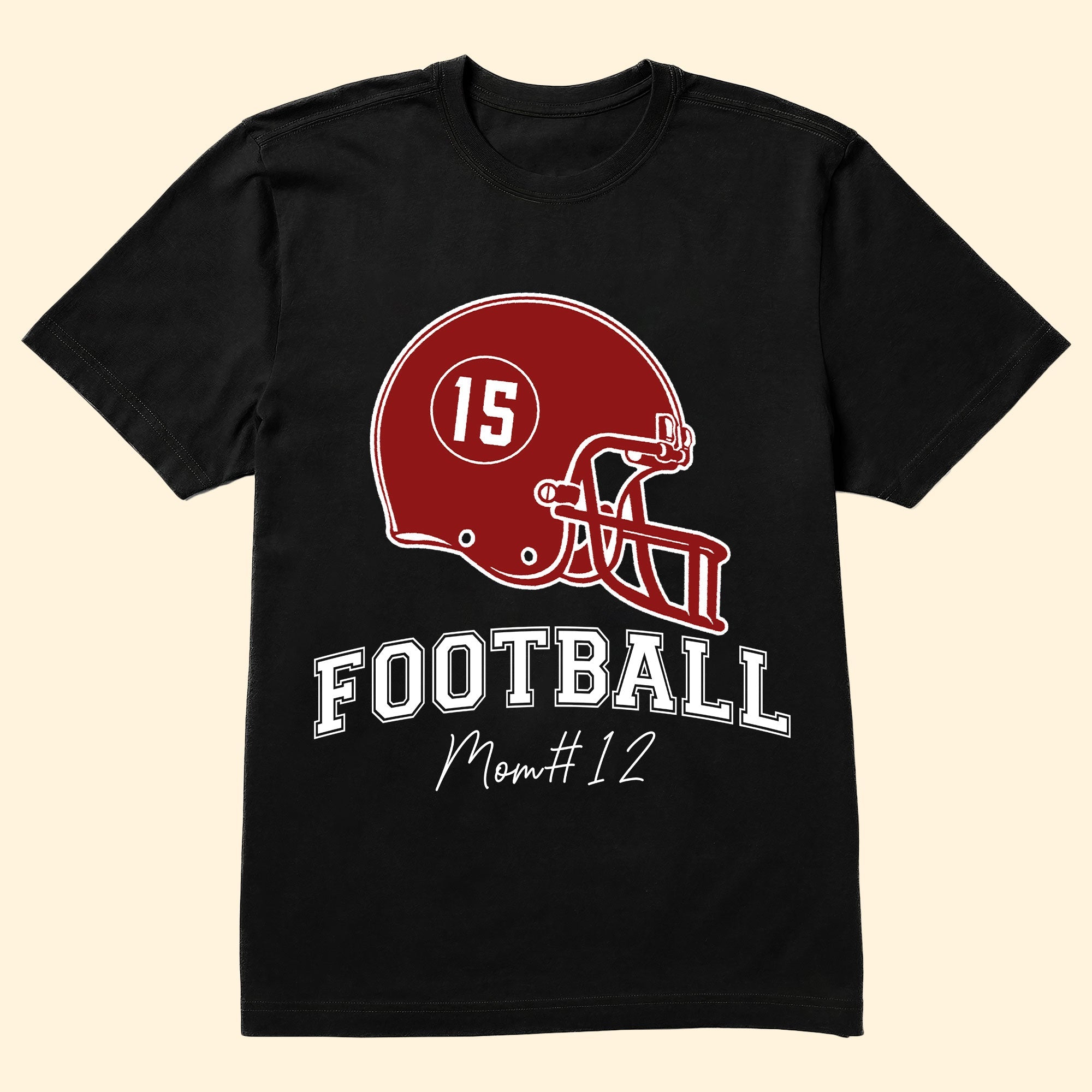 Football Mom Family Game Day Custom Football Team - Personalized Photo Shirt