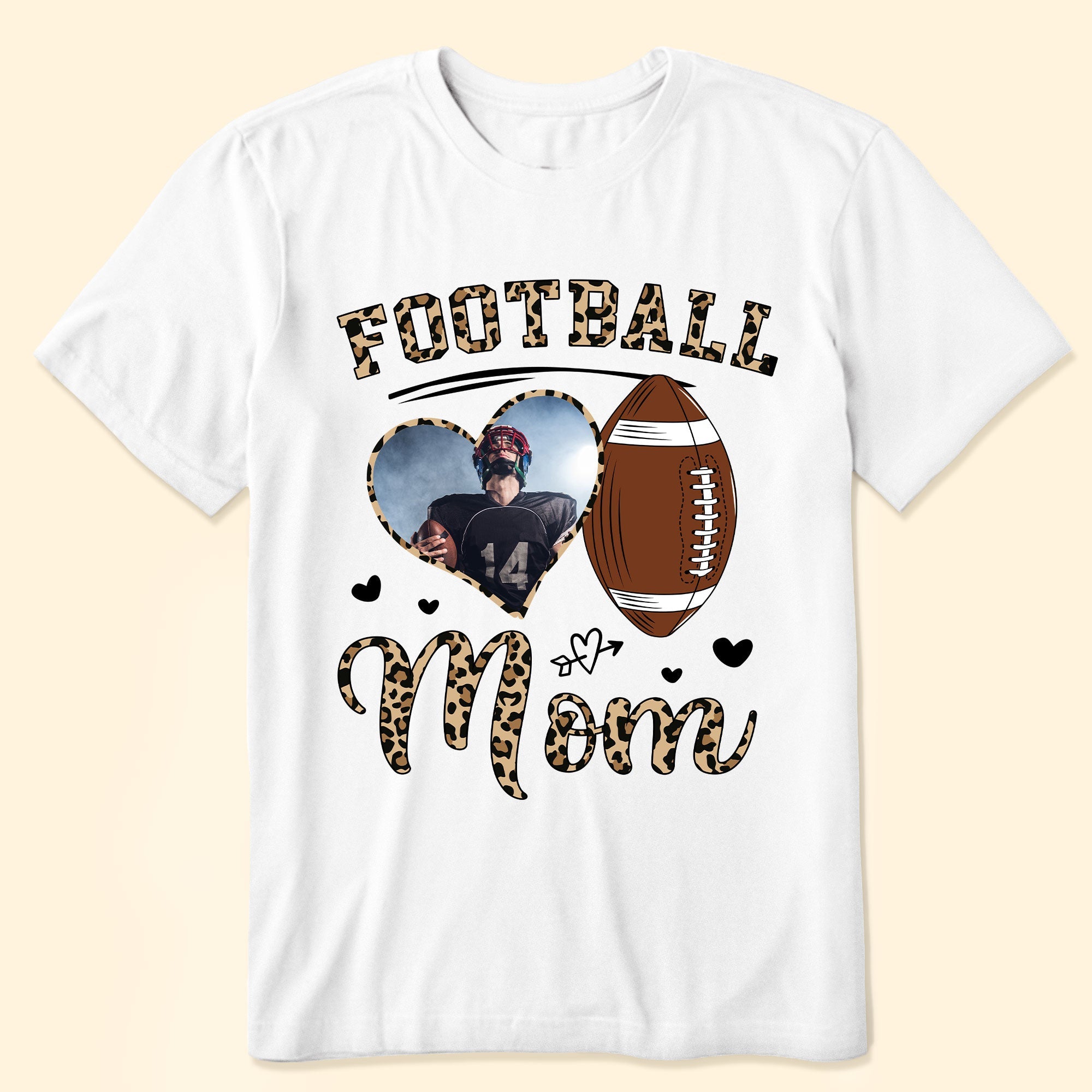 Football Mom - Personalized Photo Shirt