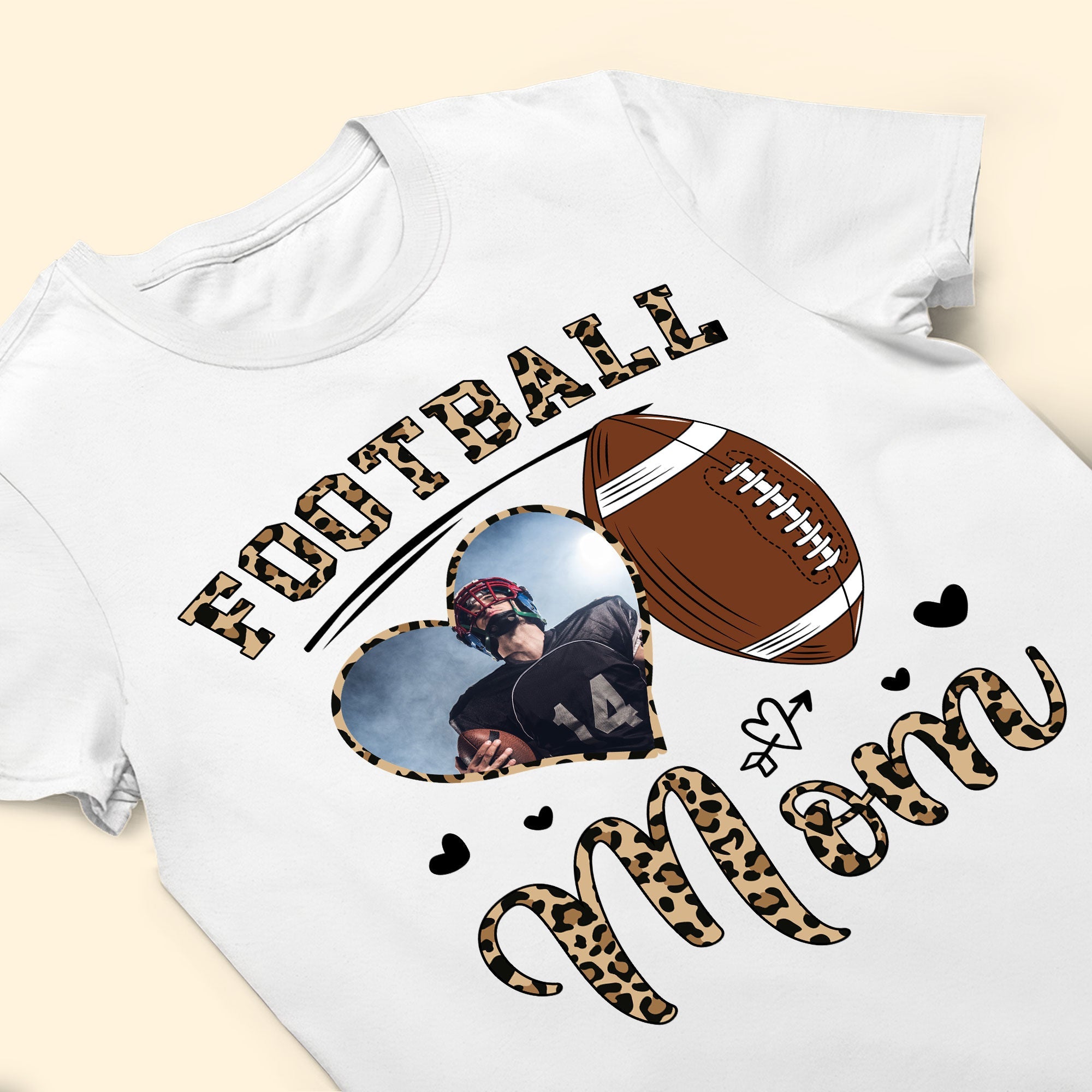 Football Mom - Personalized Photo Shirt