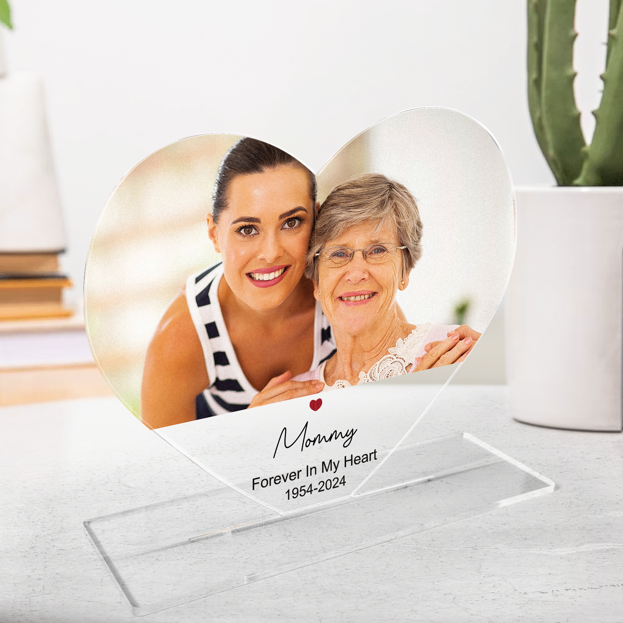 Forever In My Heart - Personalized Acrylic Photo Plaque