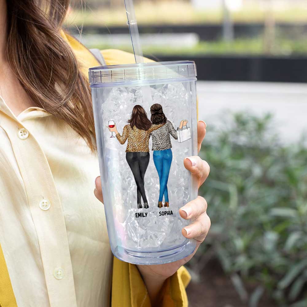 Friendship I Hope We Are Friends Funny - Personalized Acrylic Tumbler With Straw