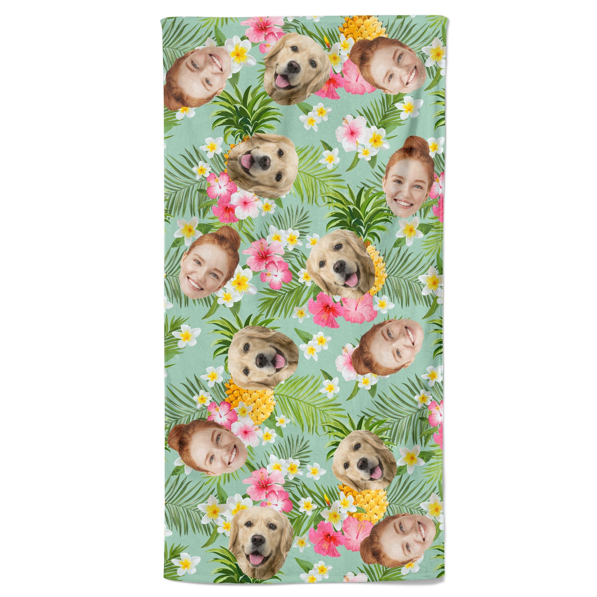 Funny Faces - Personalized Beach Towel