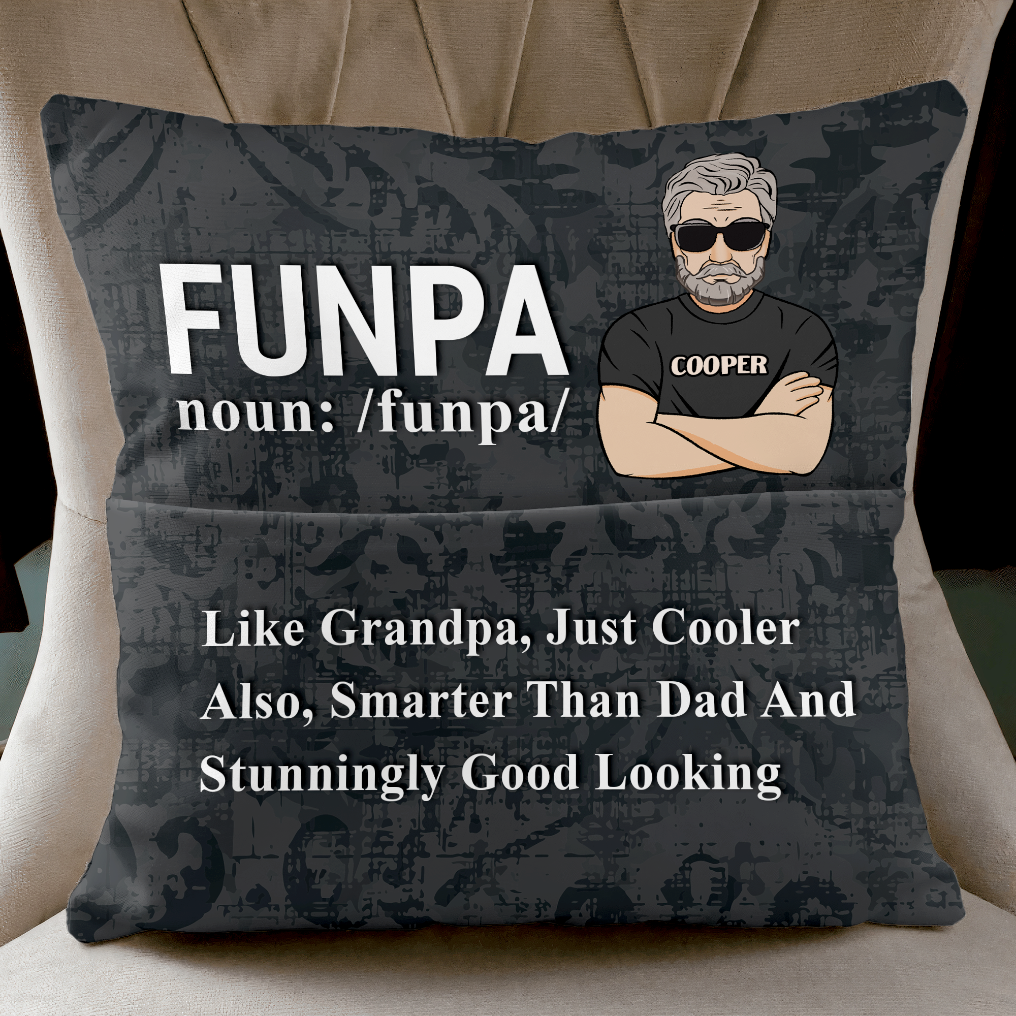 Funpa Definition - Personalized Pocket Pillow (Insert Included)