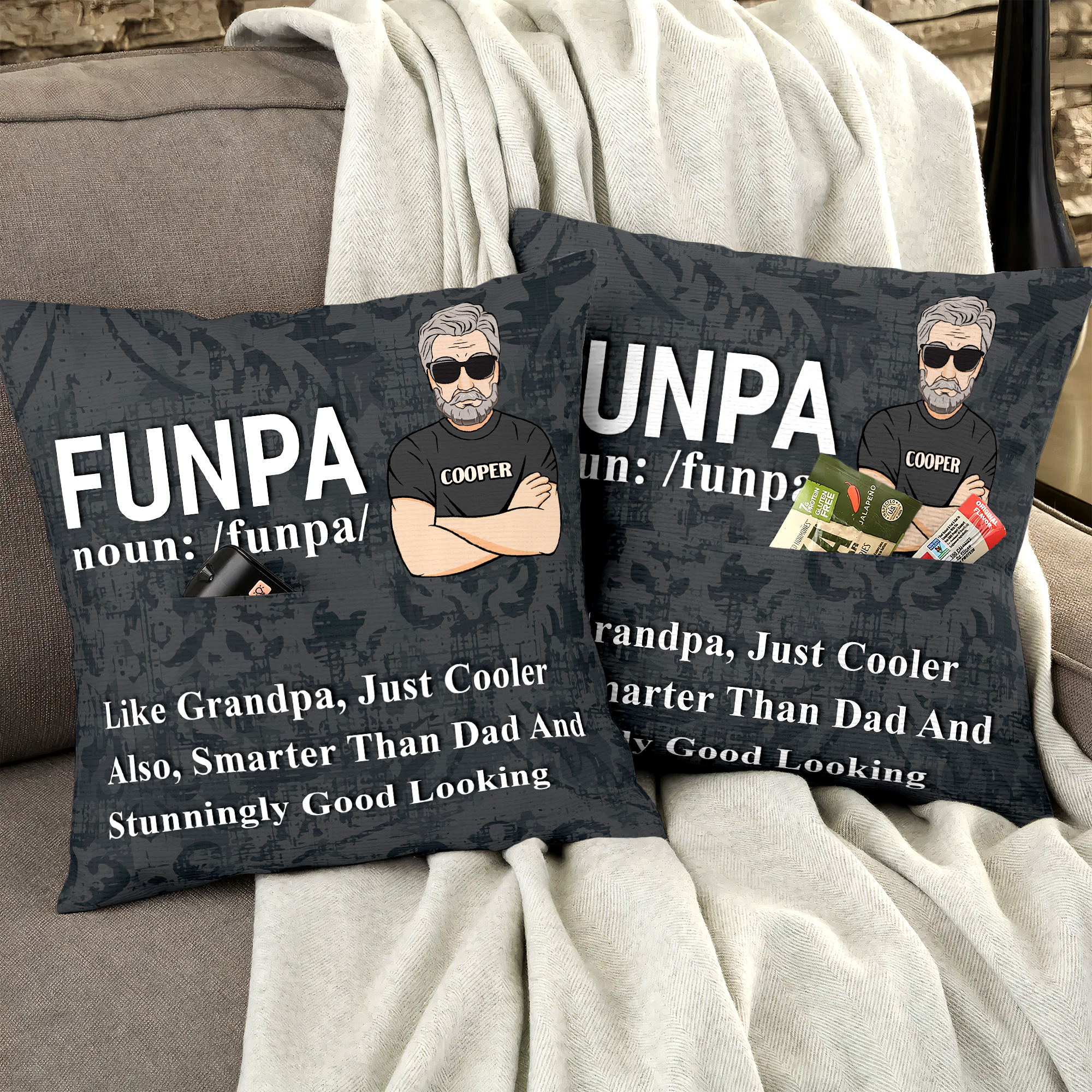 Funpa Definition - Personalized Pocket Pillow (Insert Included)