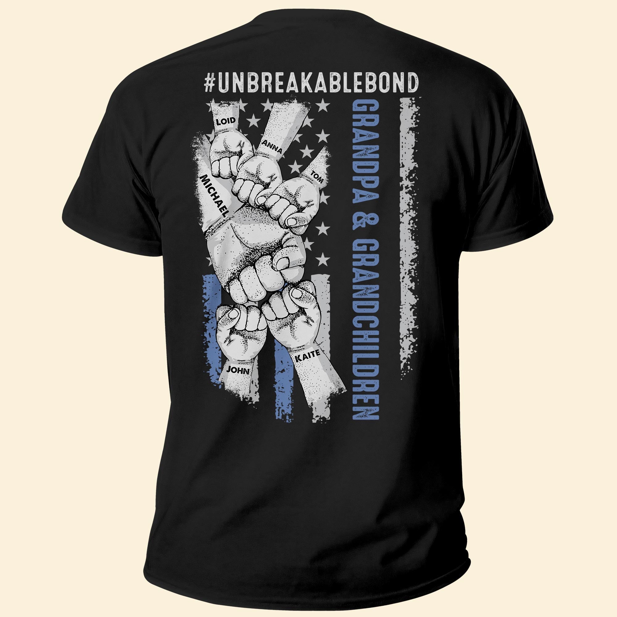 Grandpa & Grandchildren Unbreakable Bond - Personalized Shirt