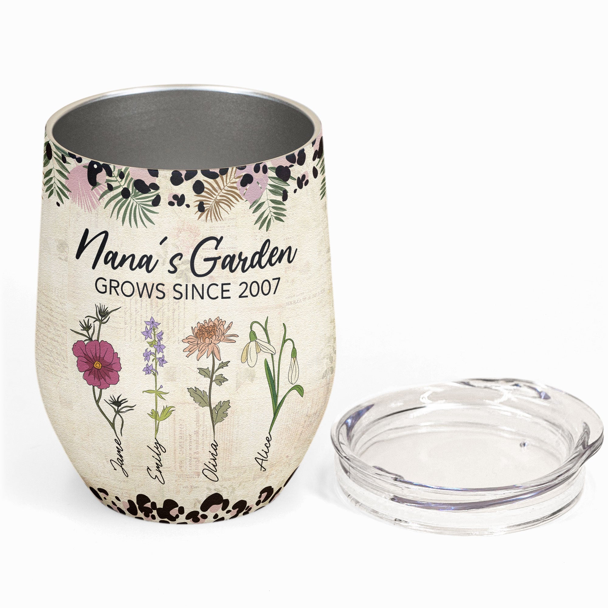 Garden Of Love - Personalized Wine Tumbler