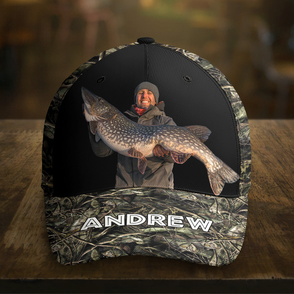 Gift For Fishing Lovers - Personalized Photo Classic Cap