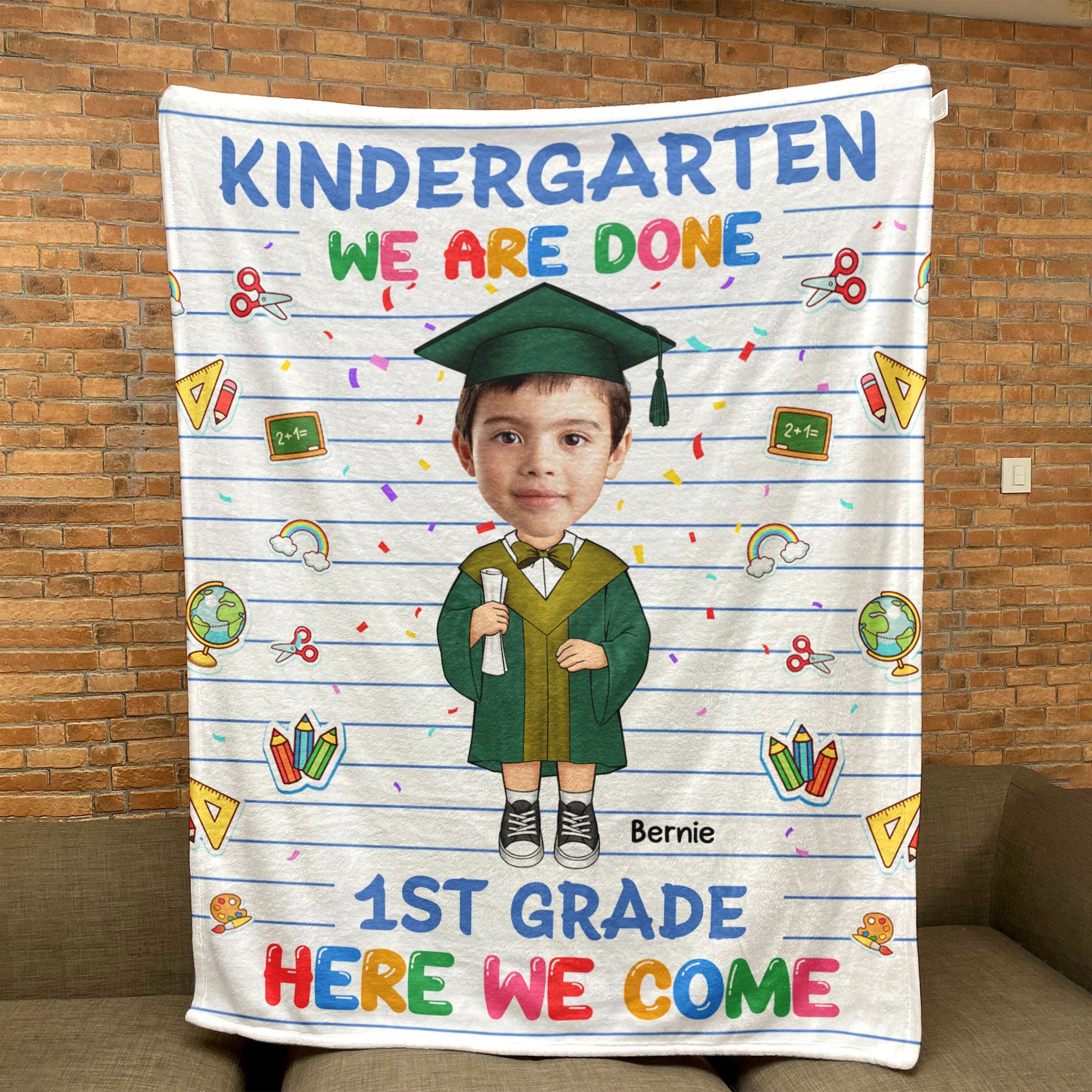 Gifts For Kids In Graduation - Personalized Photo Blanket