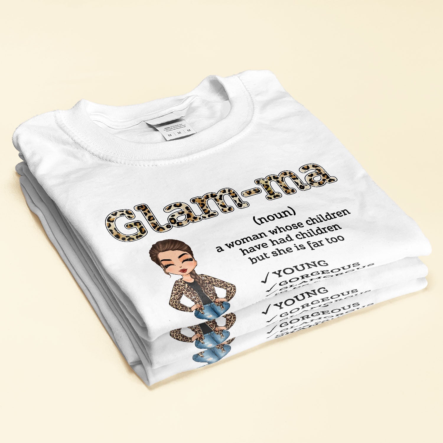 Glam-Ma - Personalized shirt - Mother's Day Gift For Grandma, Nana, Mimi