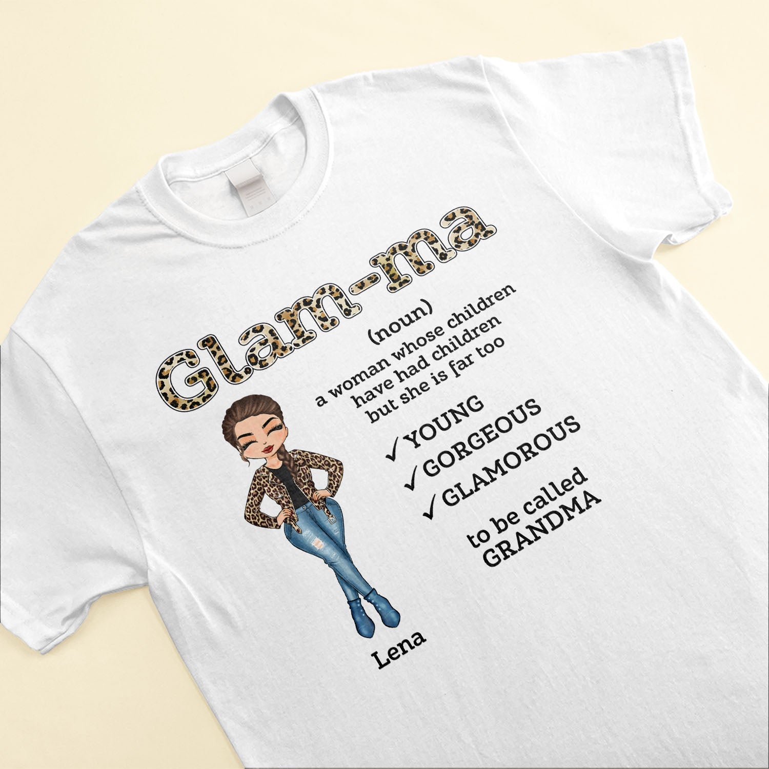 Glam-Ma - Personalized shirt - Mother's Day Gift For Grandma, Nana, Mimi