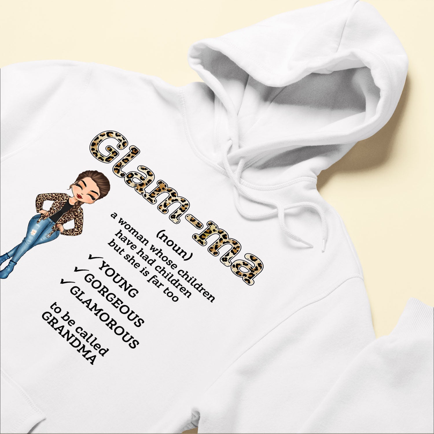 Glam-Ma - Personalized shirt - Mother's Day Gift For Grandma, Nana, Mimi