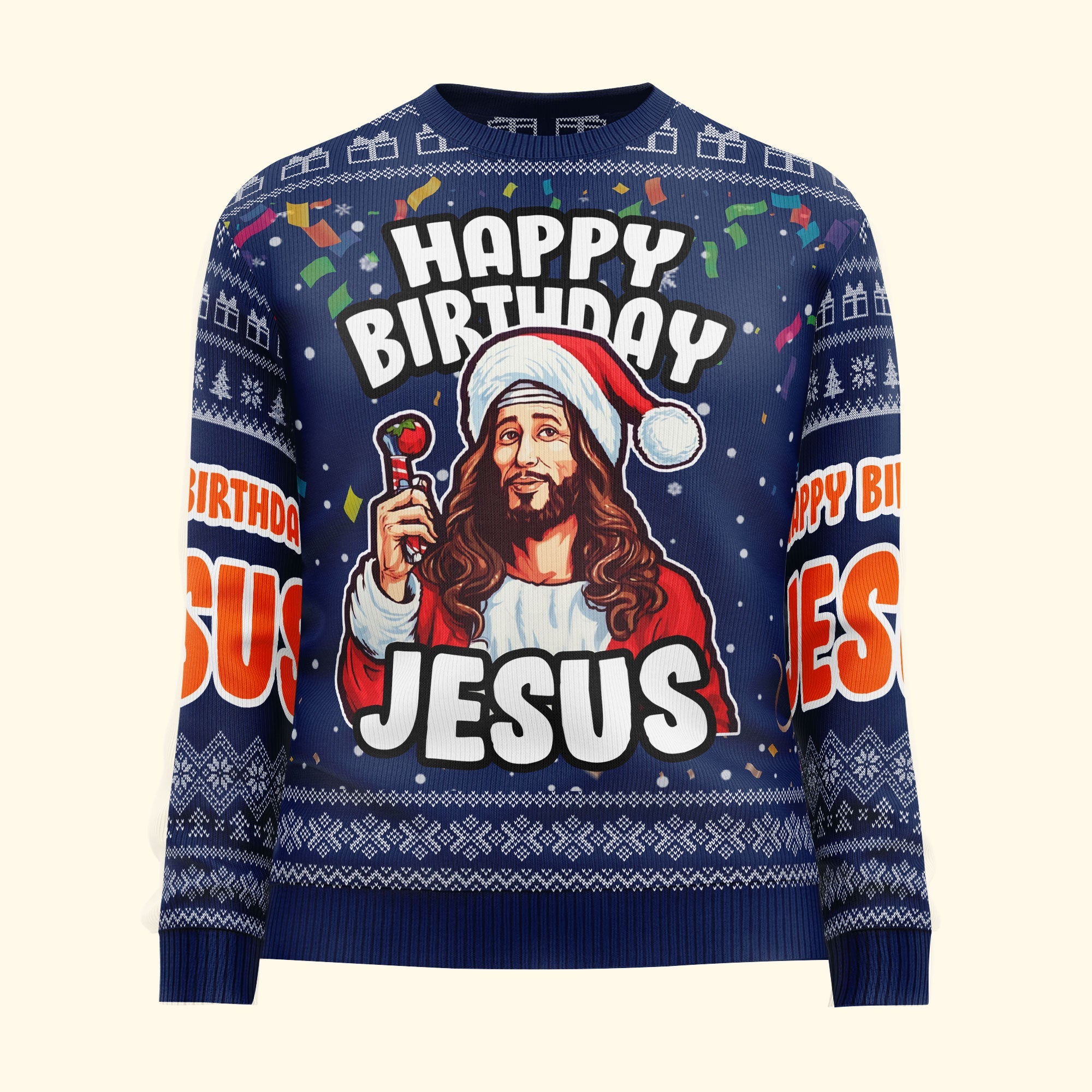 Go Jesus It's Your Birthday - Personalized Ugly Sweater