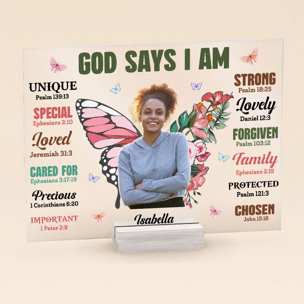 God Says I Am Special - Personalized Acrylic Plaque