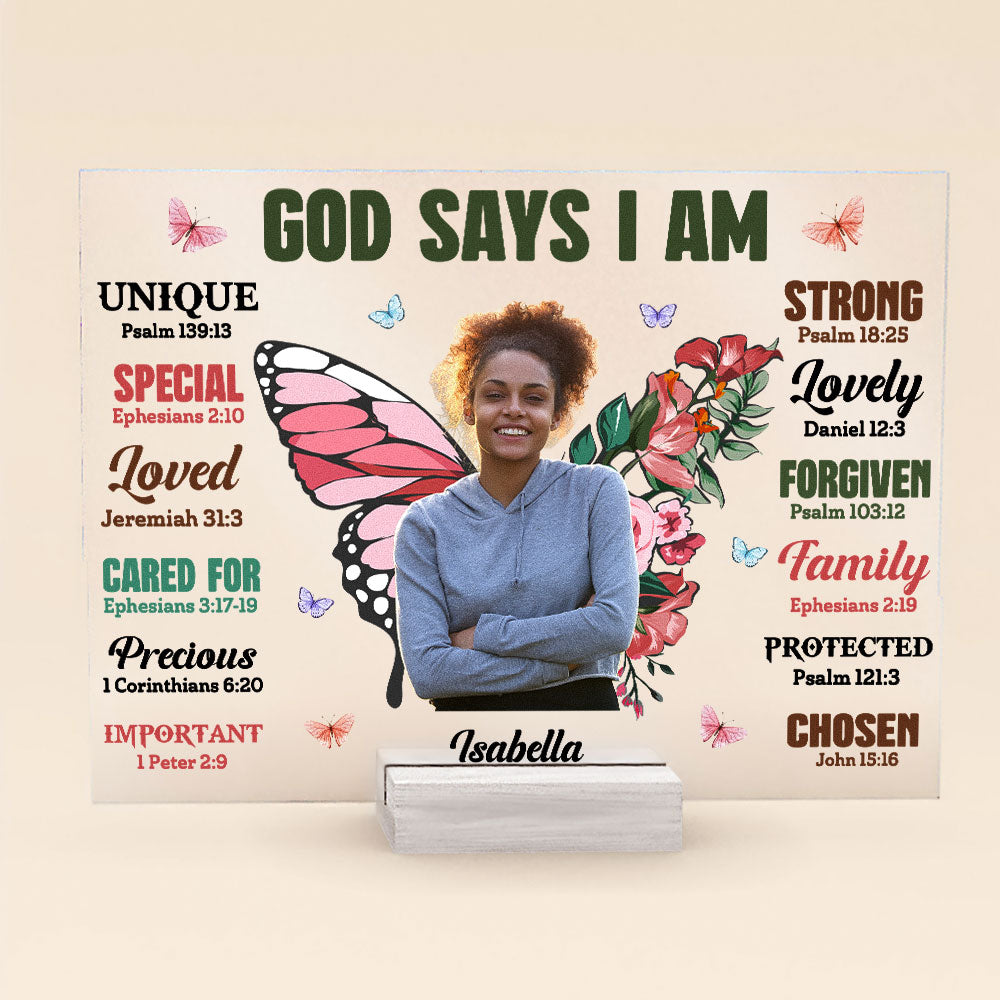 God Says I Am Special - Personalized Acrylic Plaque