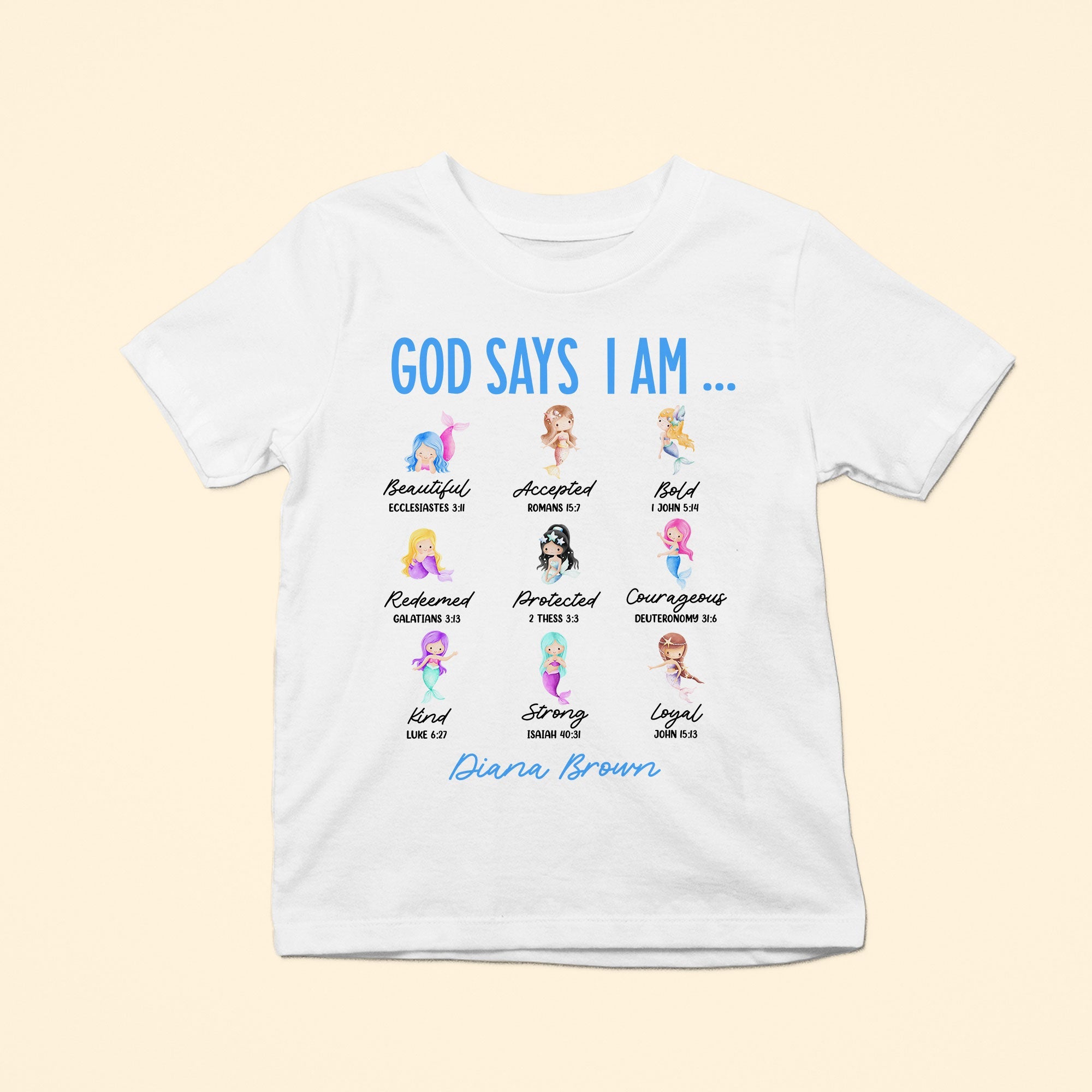 God Says I Am (Mermaid Ver.) - Personalized Shirt