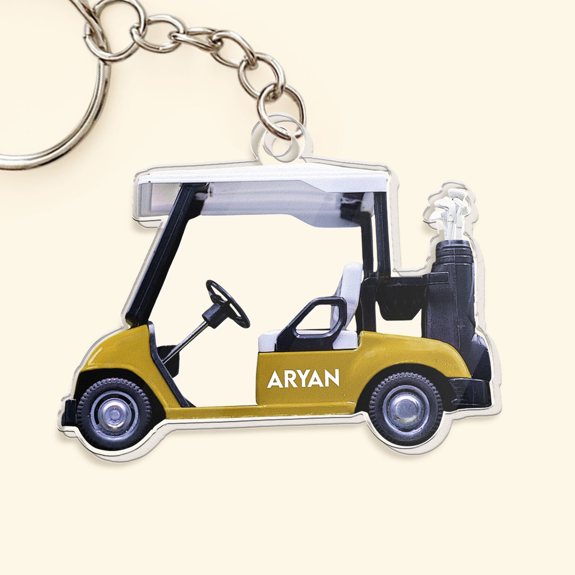 Golf Cart - Personalized Acrylic Keychain