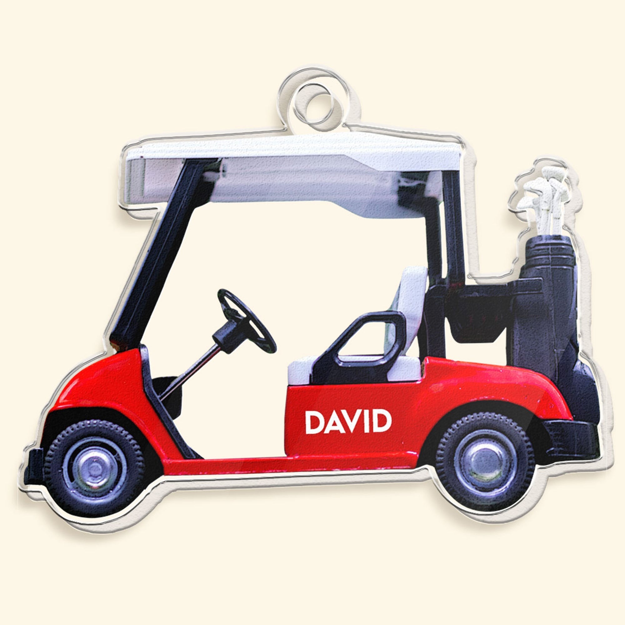 Golf Cart - Personalized Acrylic Keychain