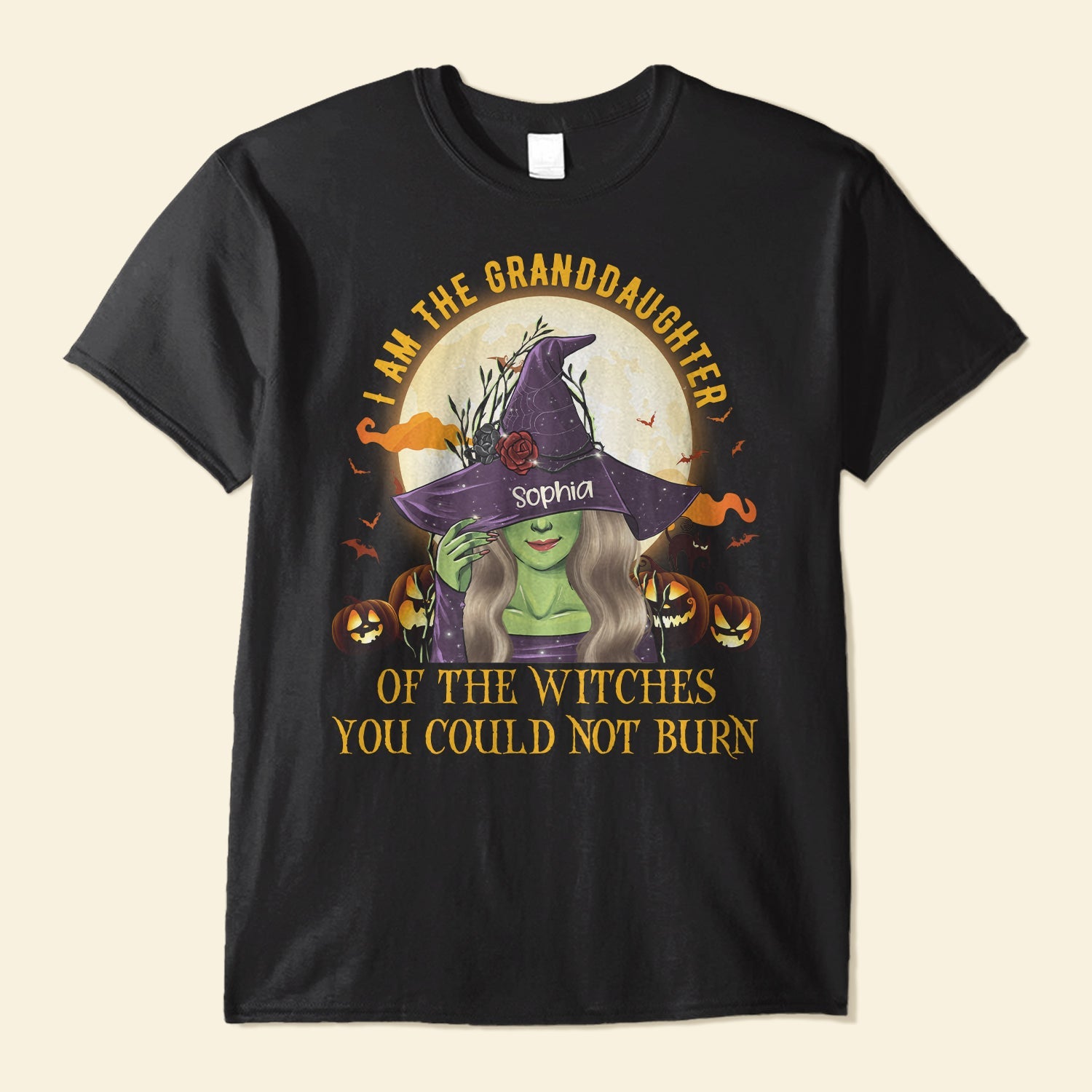 Granddaughter Of The Witches - Personalized Shirt - Halloween Gift For Witches