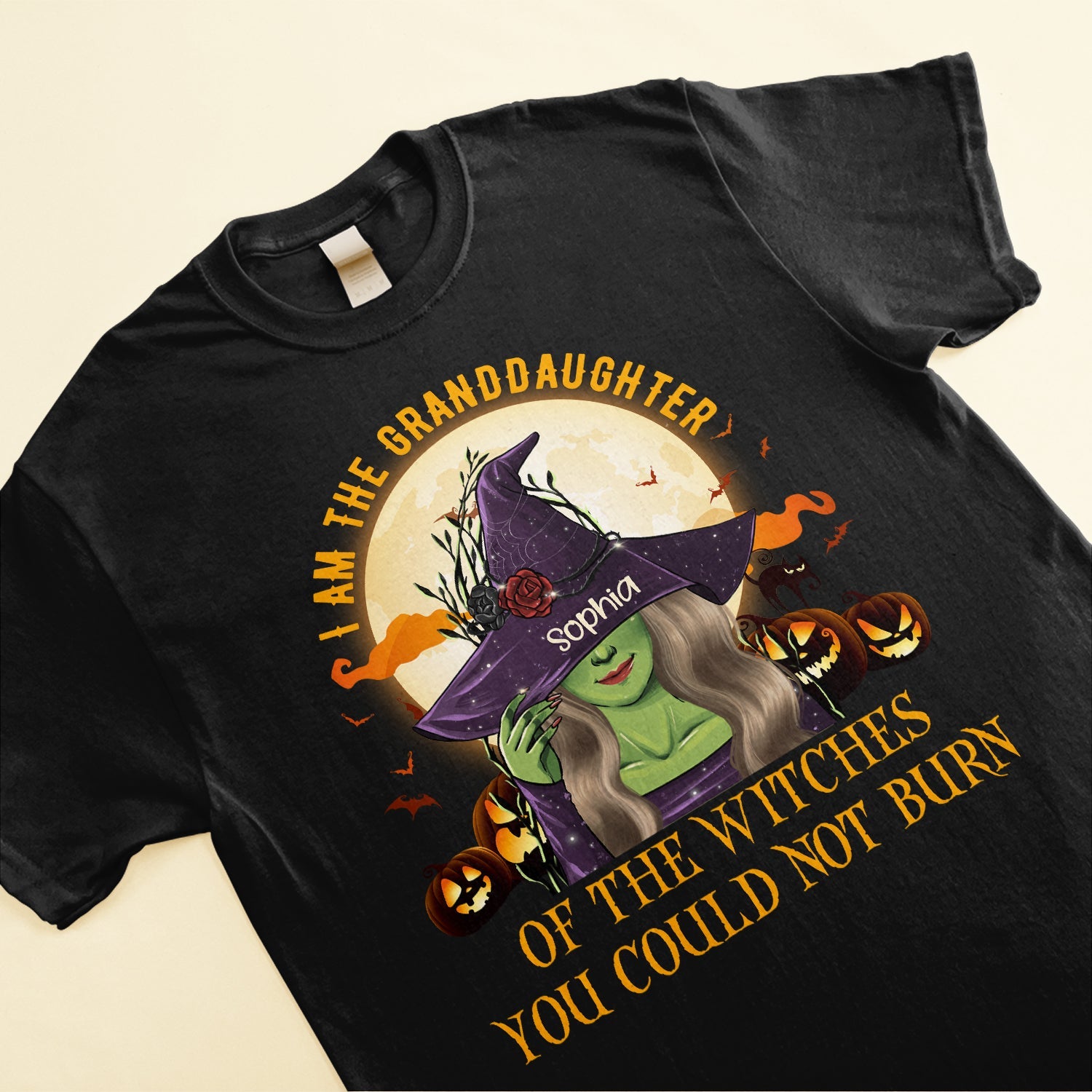 Granddaughter Of The Witches - Personalized Shirt - Halloween Gift For Witches