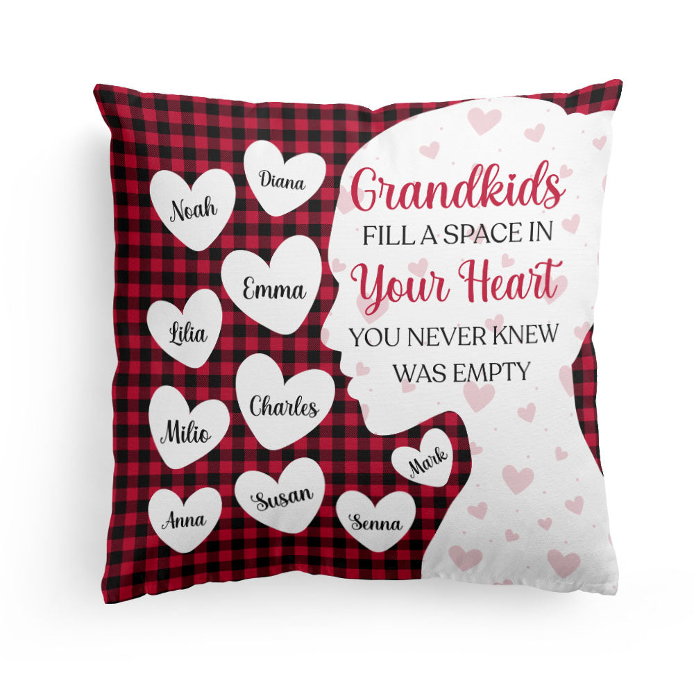 Grandkids Fill Space In Your Heart - Personalized Pillow (Insert Included)