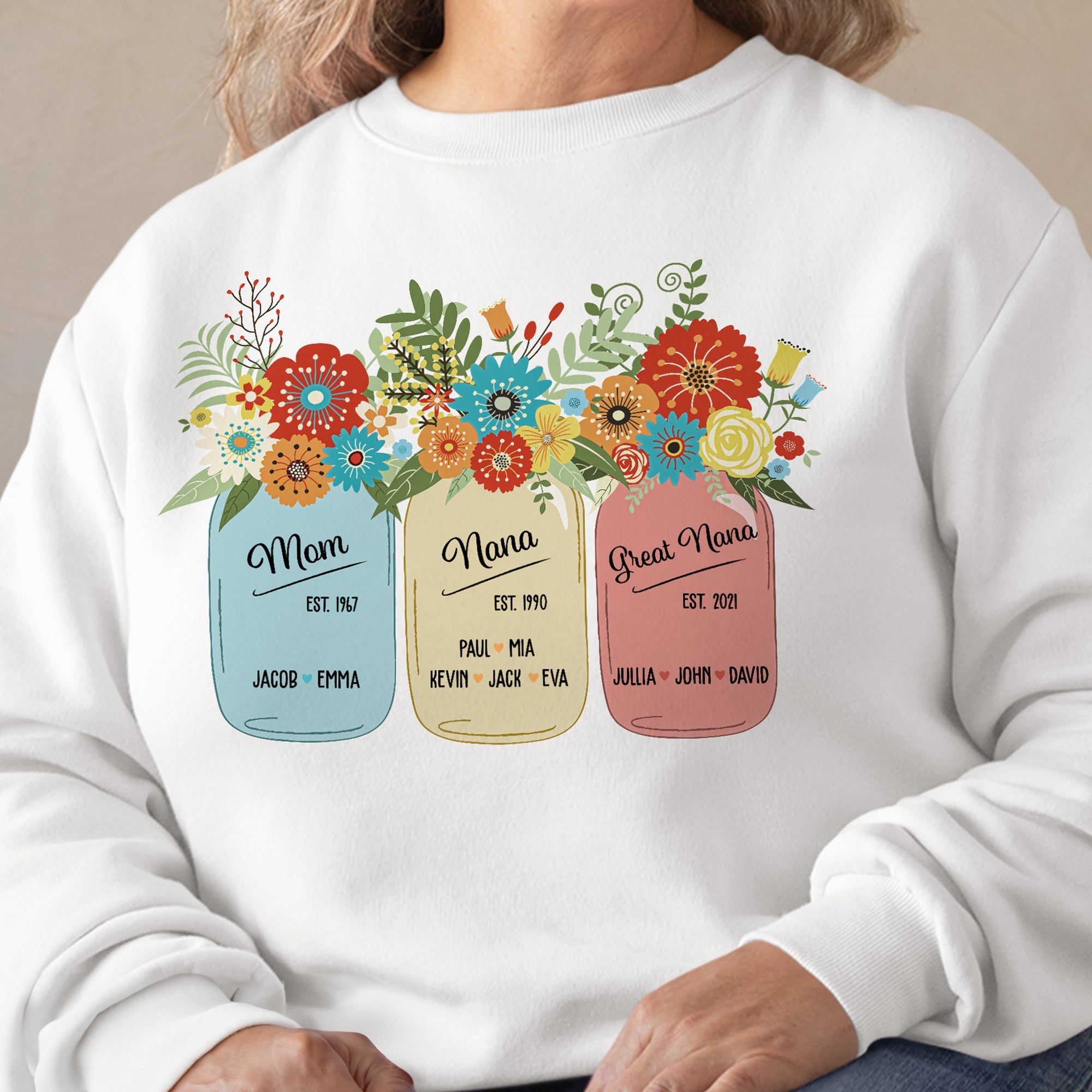 Grandma Est - Personalized Sweatshirt