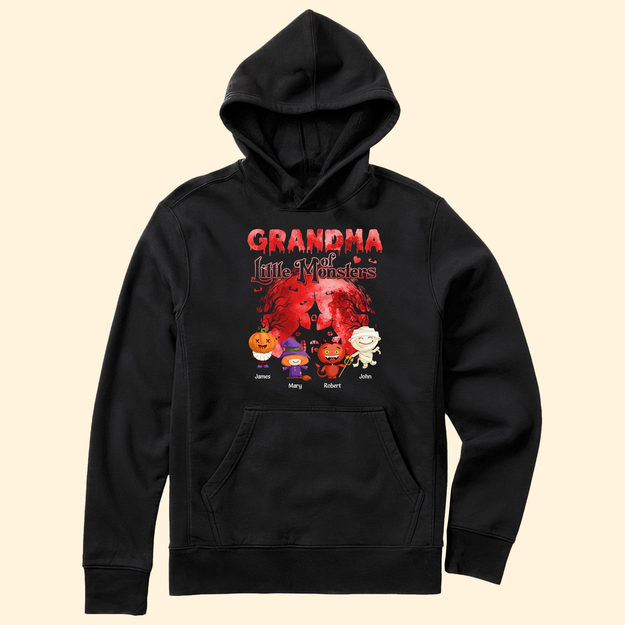 Grandma Mommy Of Little Monsters - Personalized Shirt