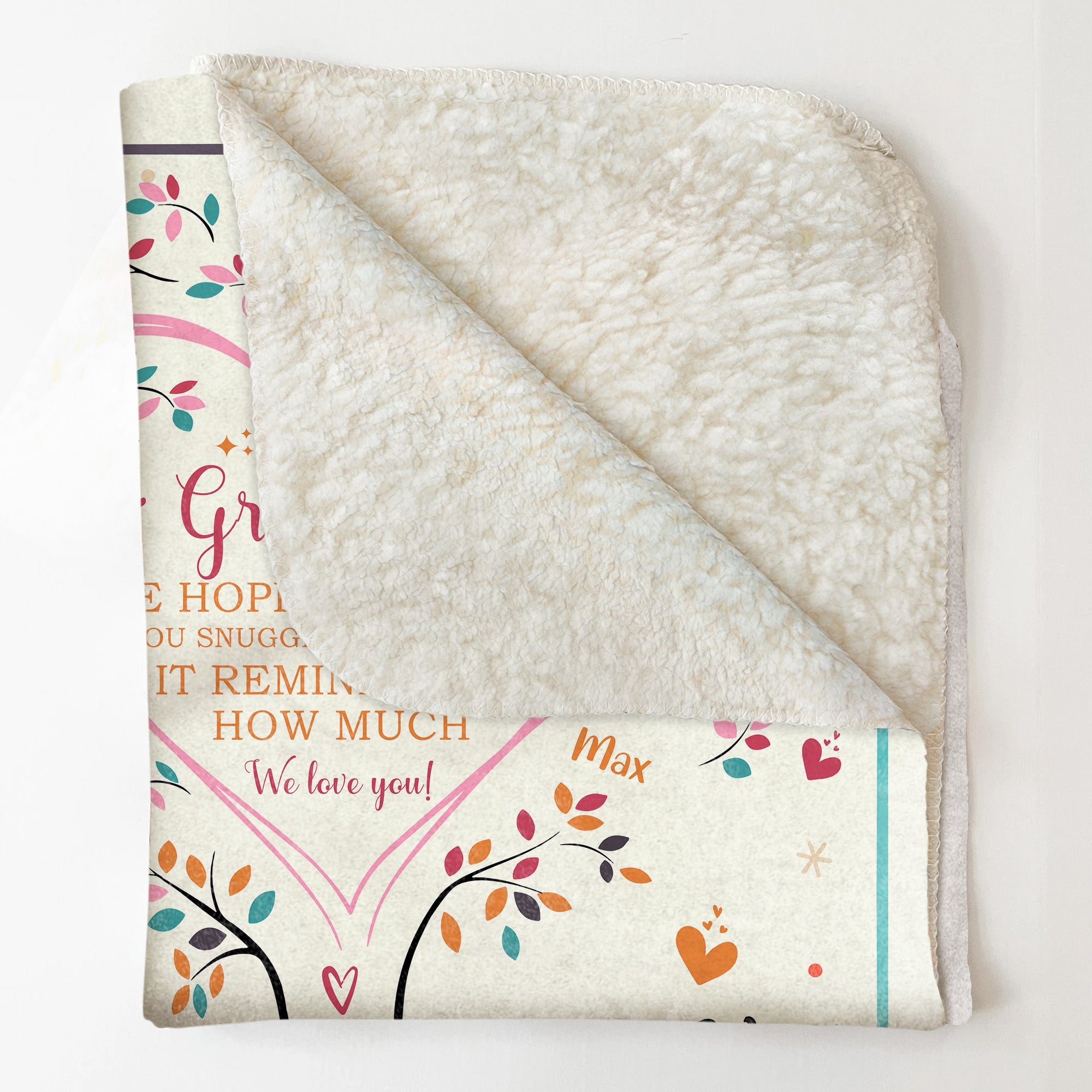 Grandma We Hope Every Time You Snuggle This Blanket - Personalized Blanket