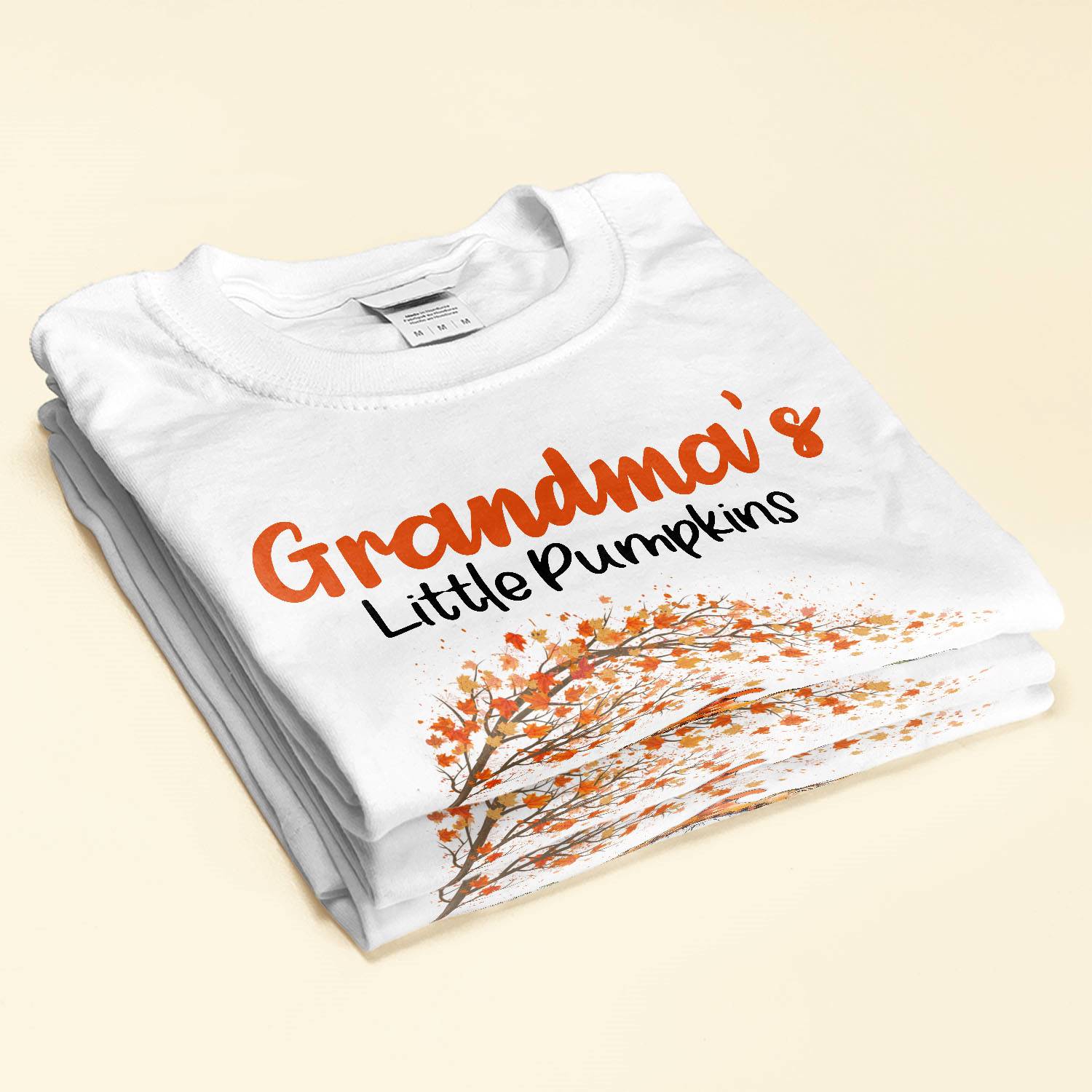 Grandma's Little Pumpkins - Personalized Shirt - Fall Season  Gift For Grandma