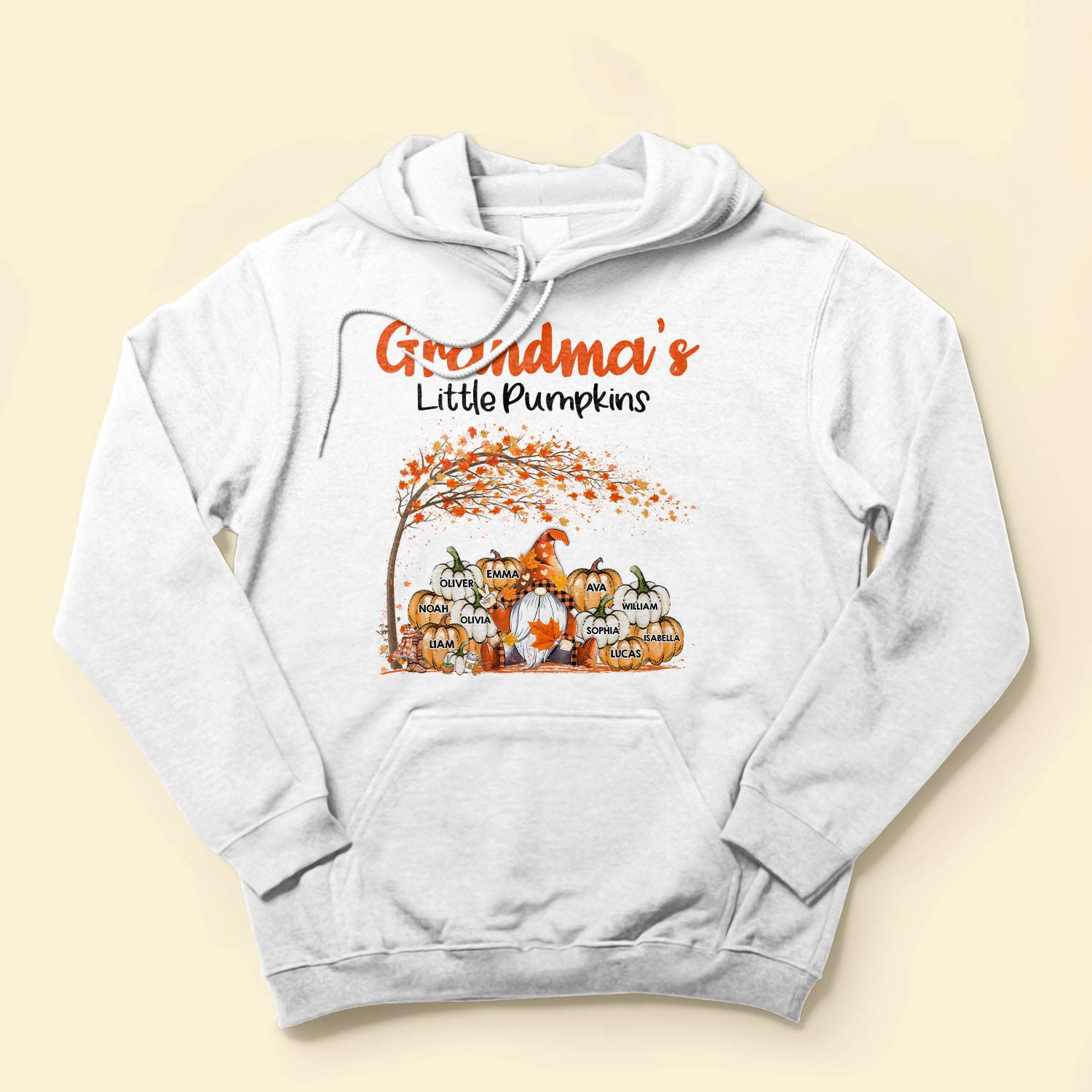 Grandma's Little Pumpkins - Personalized Shirt - Fall Season  Gift For Grandma