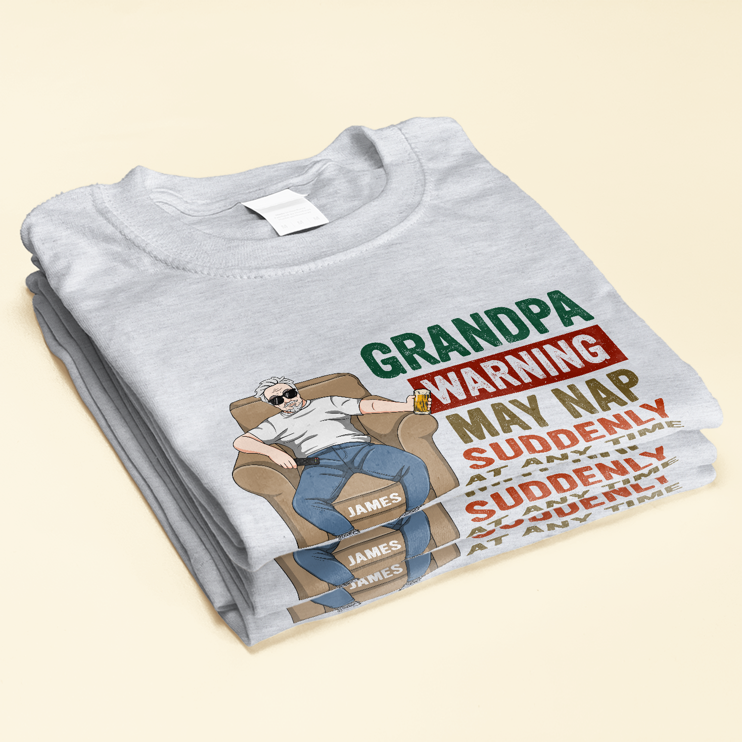 Grandpa Warning - Personalized Shirt - Father's Day, BirthdayGift For Dad, Father, Grandpa, Papa