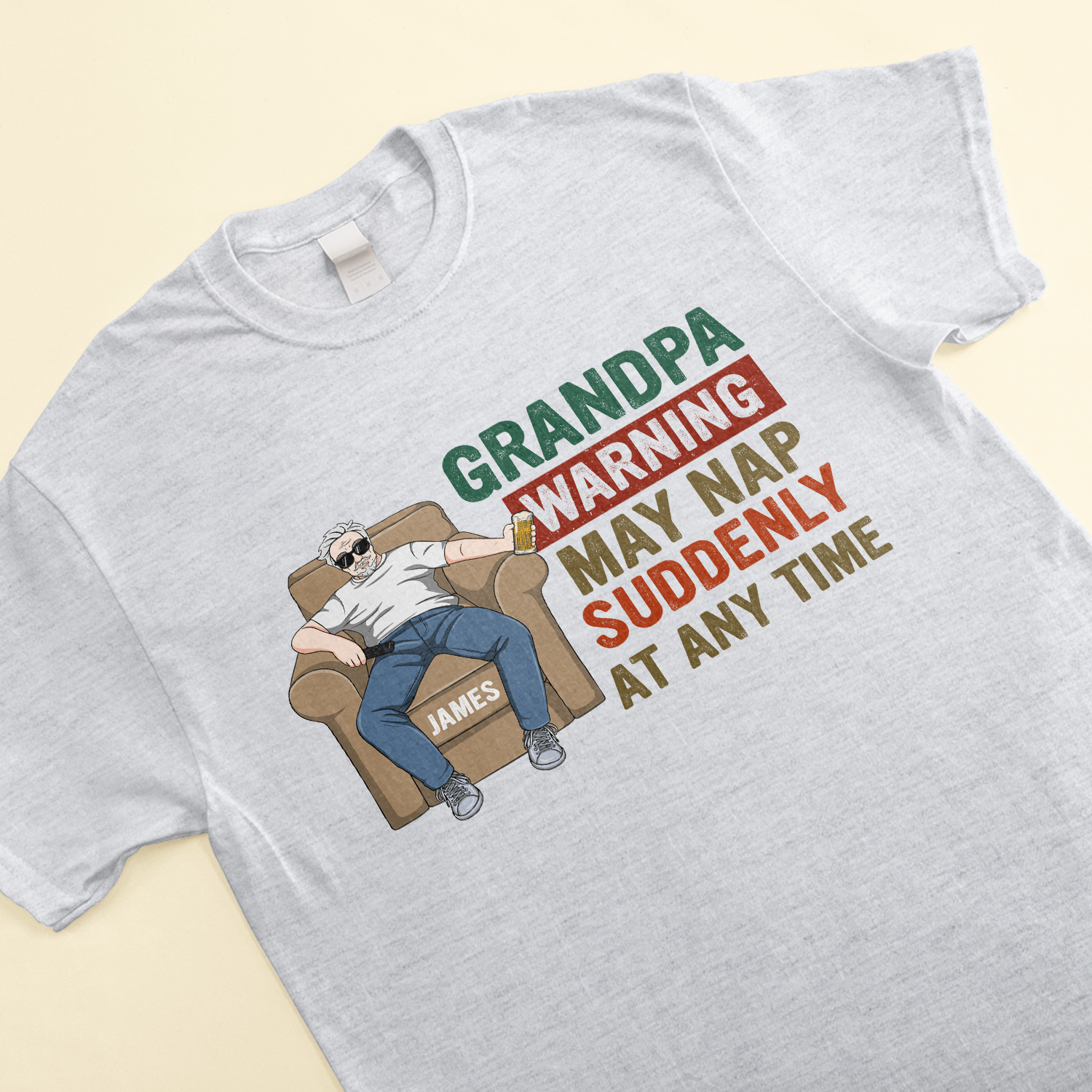 Grandpa Warning - Personalized Shirt - Father's Day, BirthdayGift For Dad, Father, Grandpa, Papa